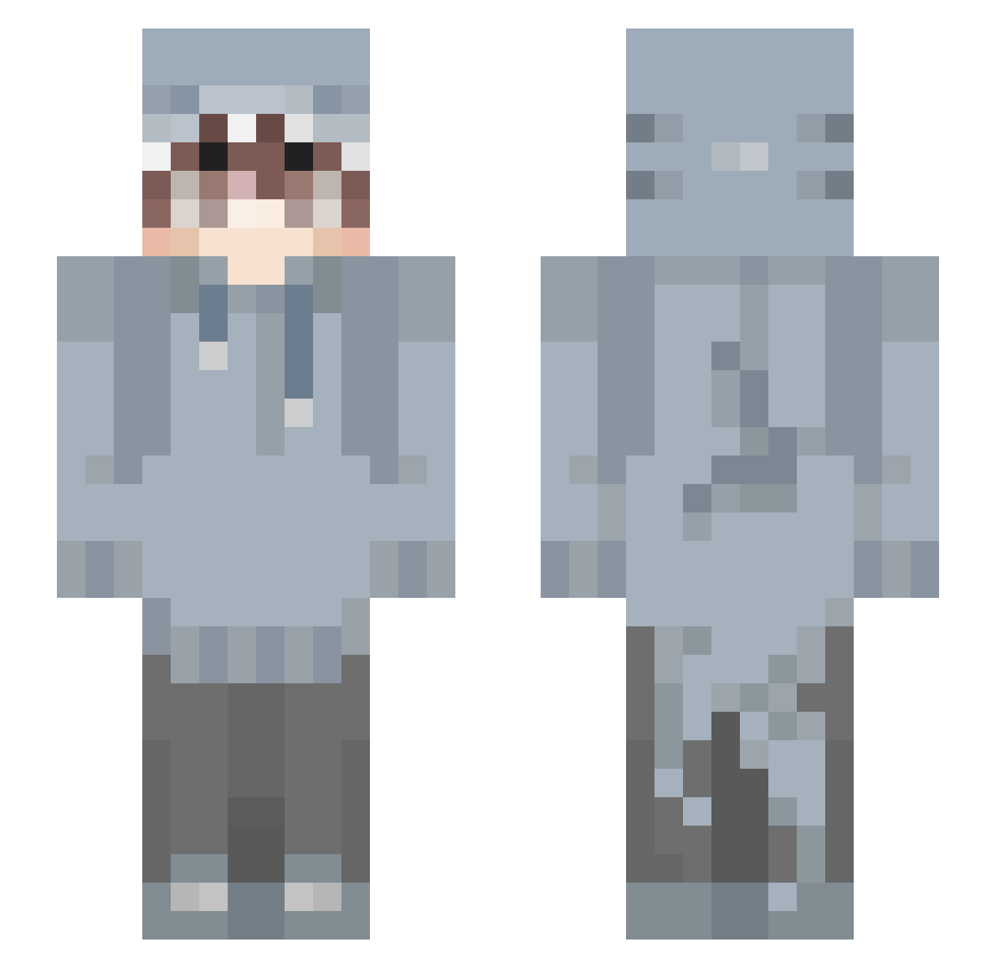 jungwoo0524 Minecraft skin, front and back view