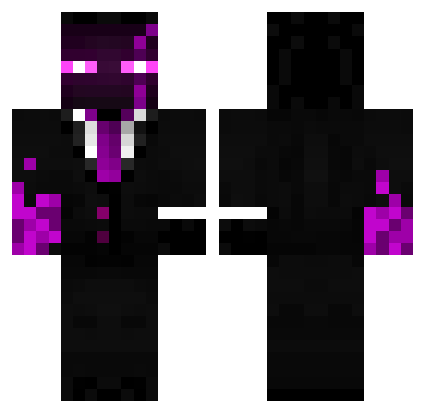 WilanOP Minecraft skin, front and back view