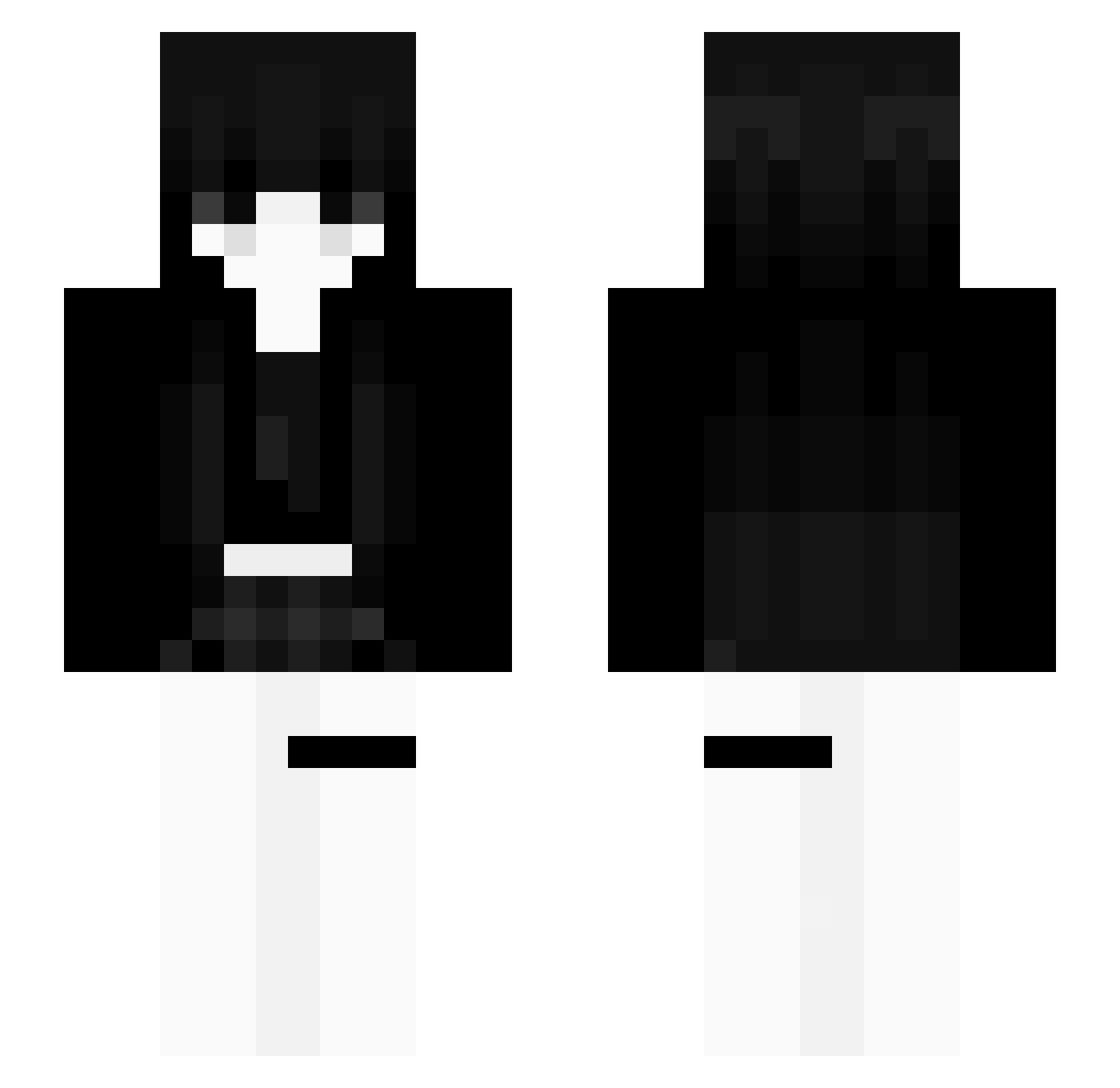 tndokei Minecraft skin, front and back view
