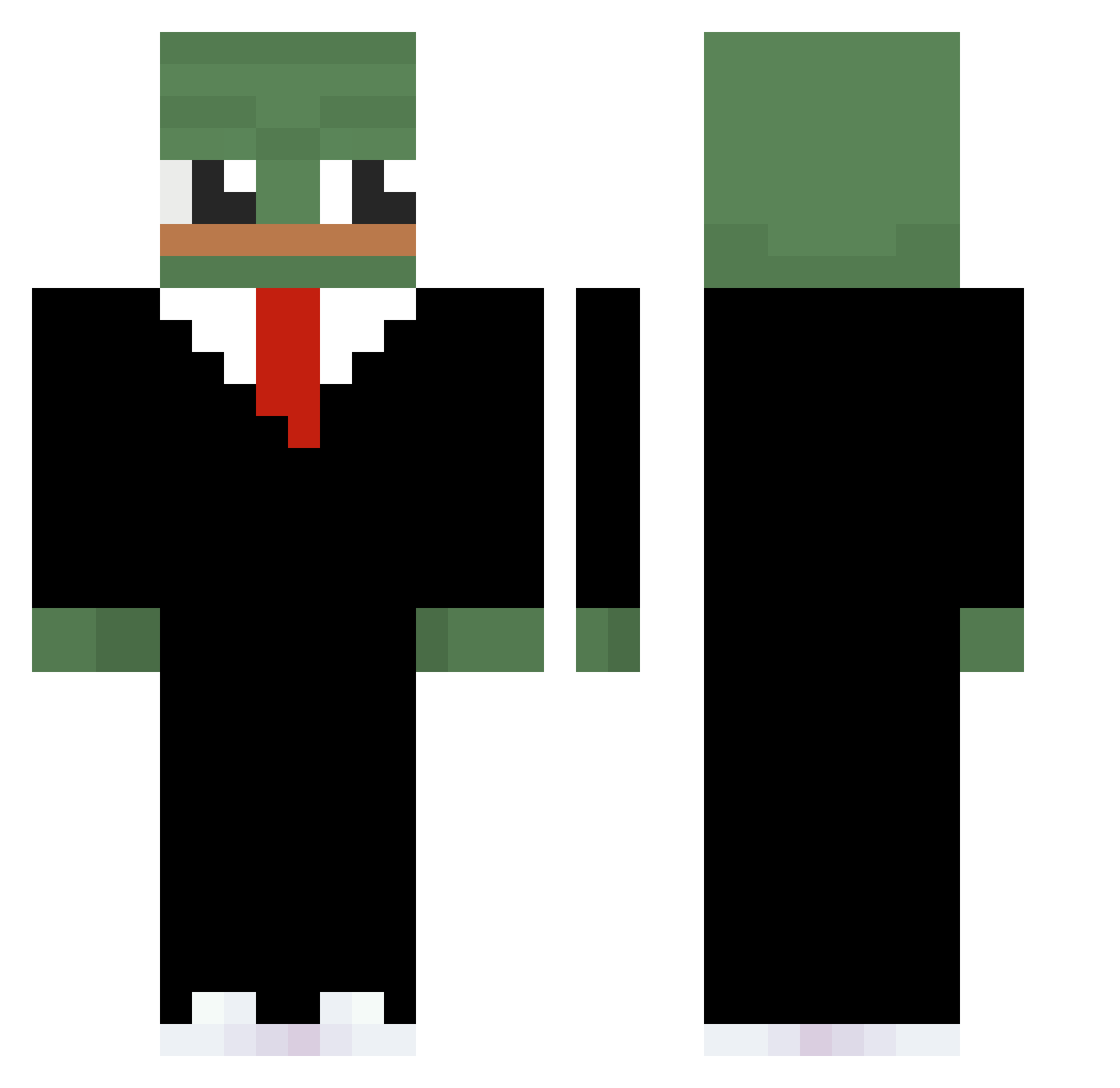 Dadau20 Minecraft skin, front and back view