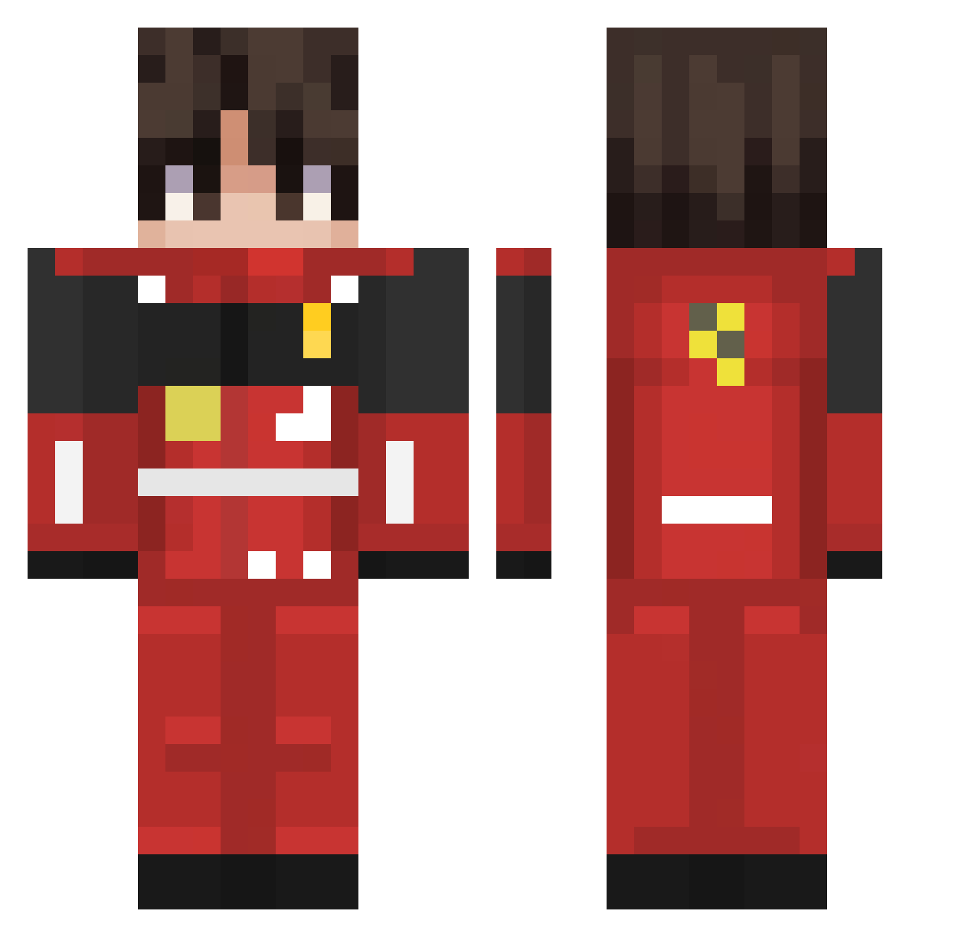 TiToNarto Minecraft skin, front and back view