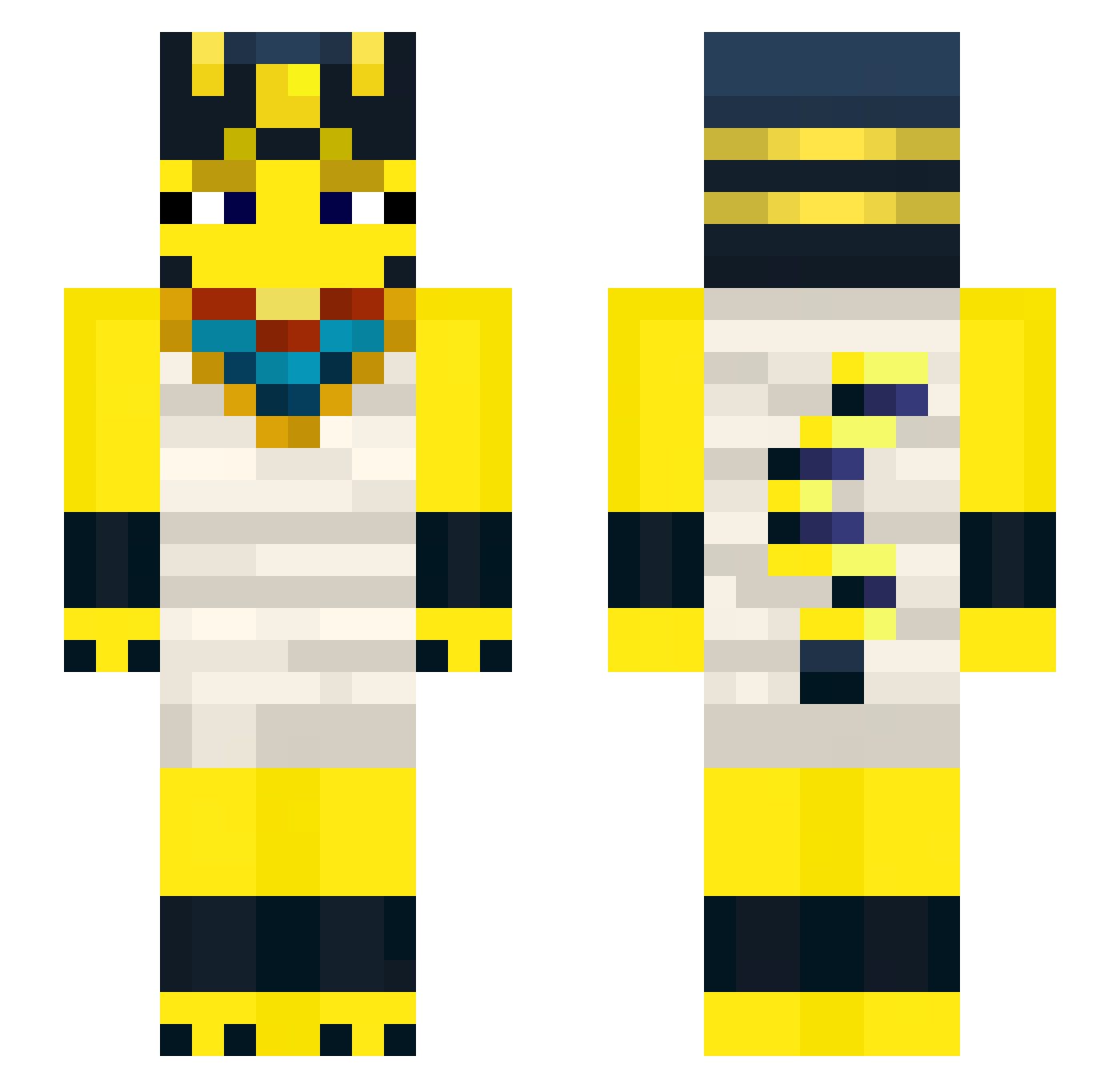 gr_nk Minecraft skin, front and back view