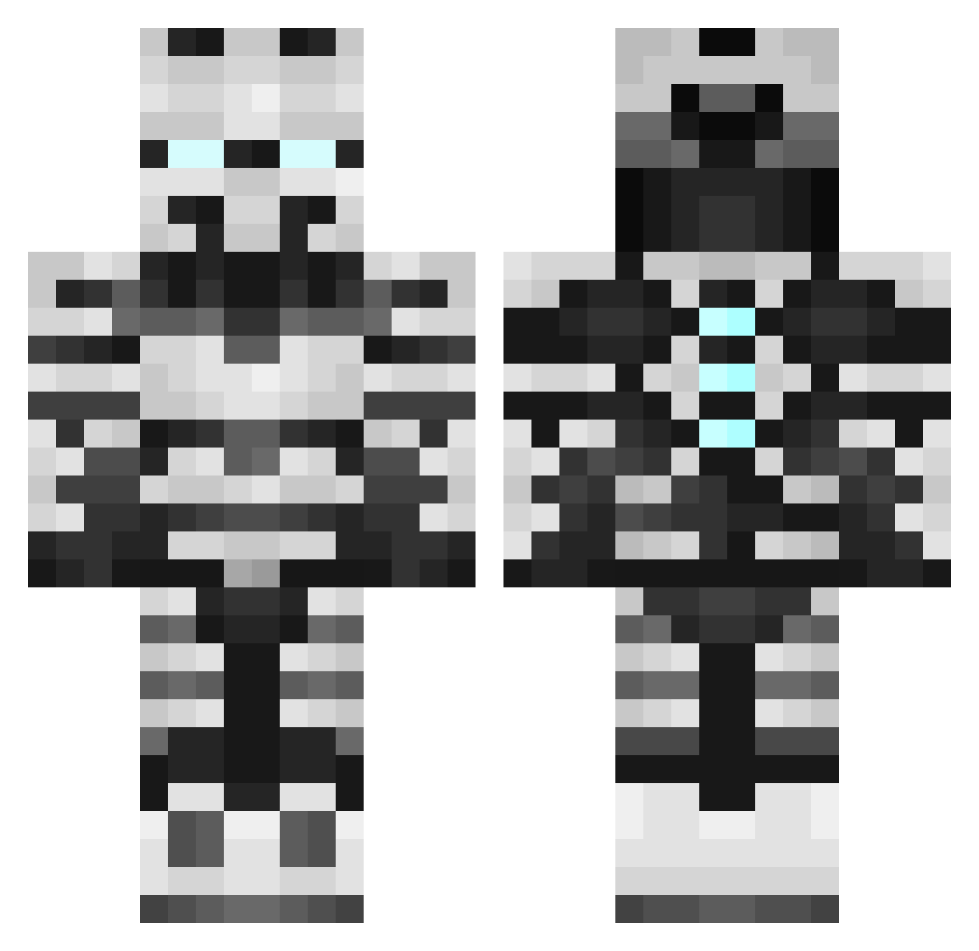 Dokforlife56 Minecraft skin, front and back view