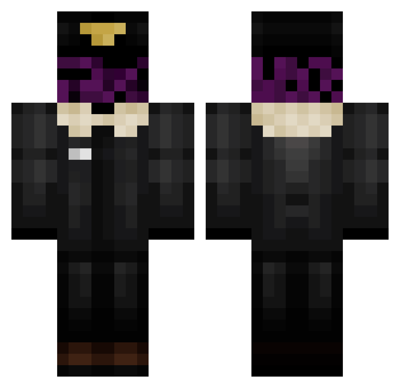 daodshdfo Minecraft skin, front and back view