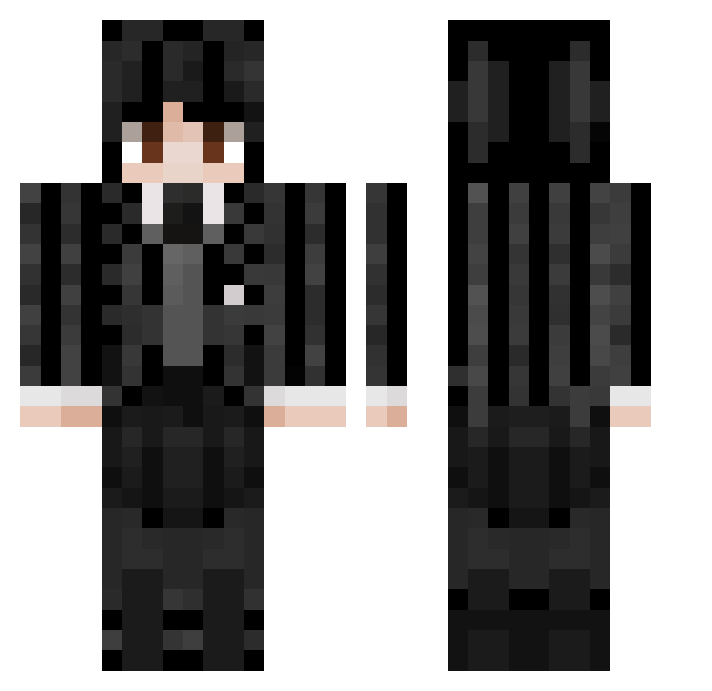 puliwu1 Minecraft skin, front and back view