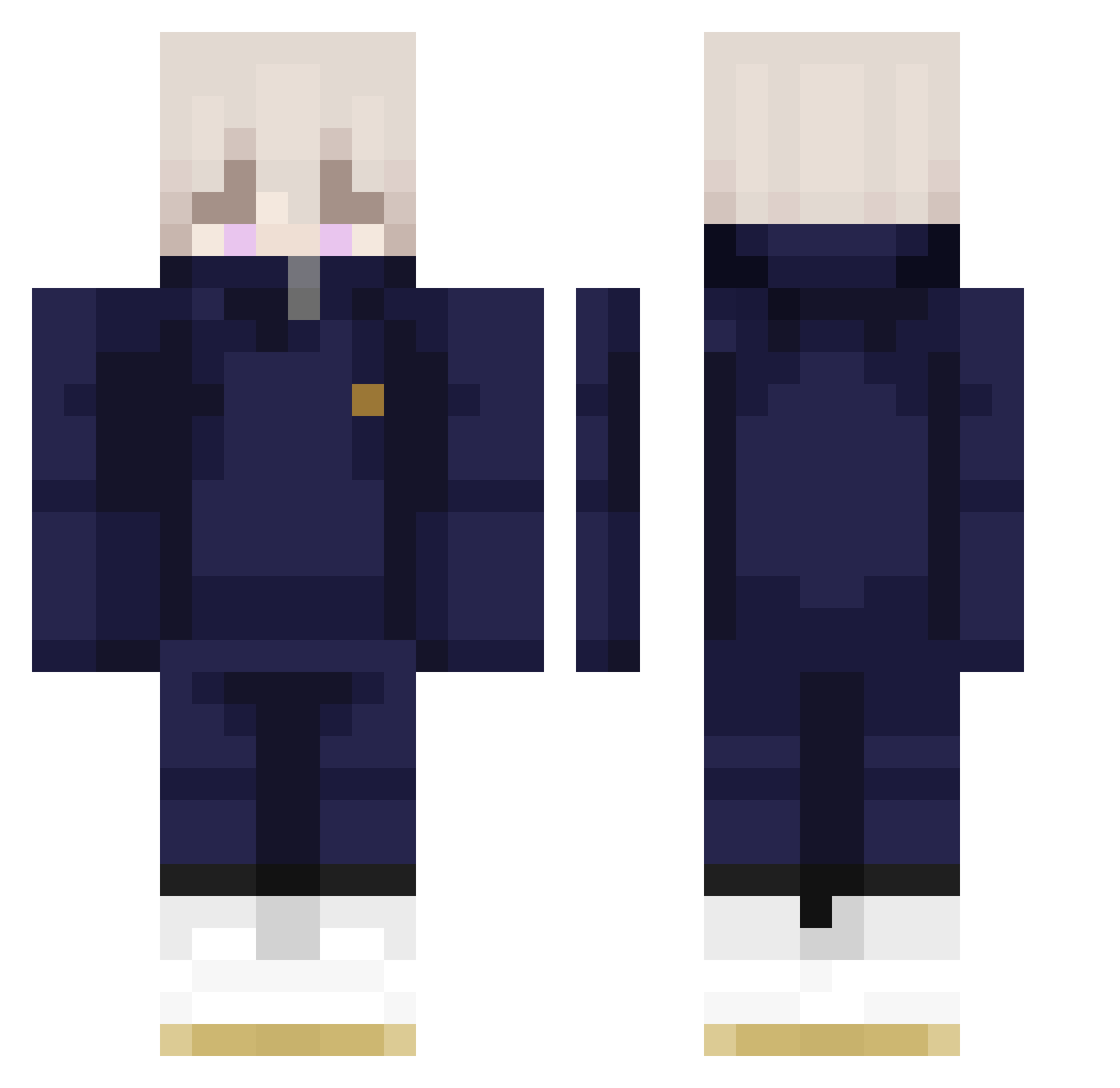 maxime146 Minecraft skin, front and back view