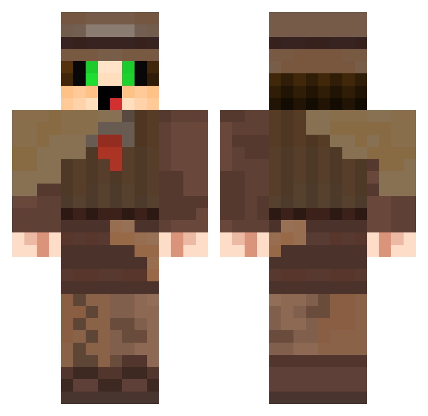 Epischer_Apfel Minecraft skin, front and back view