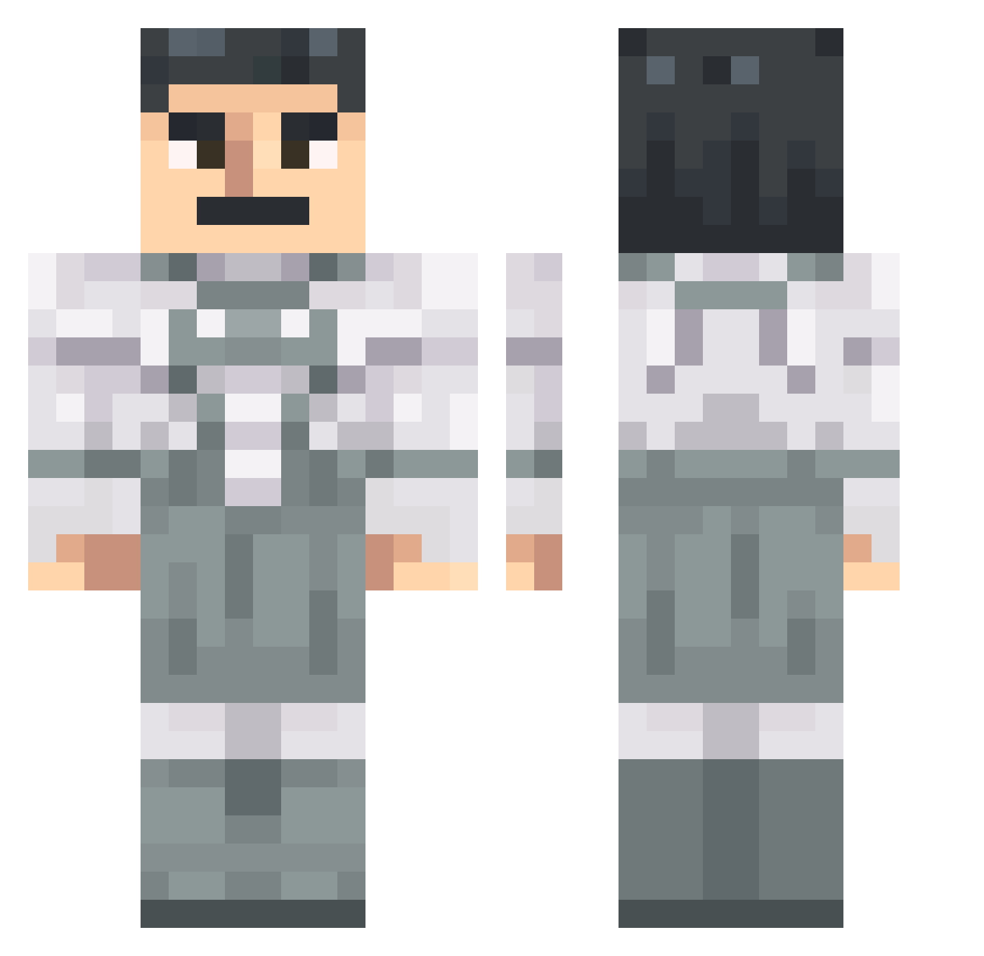 krazy714 Minecraft skin, front and back view