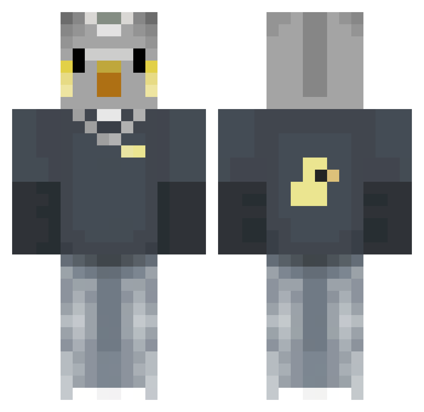 Jambo_9 Minecraft skin, front and back view