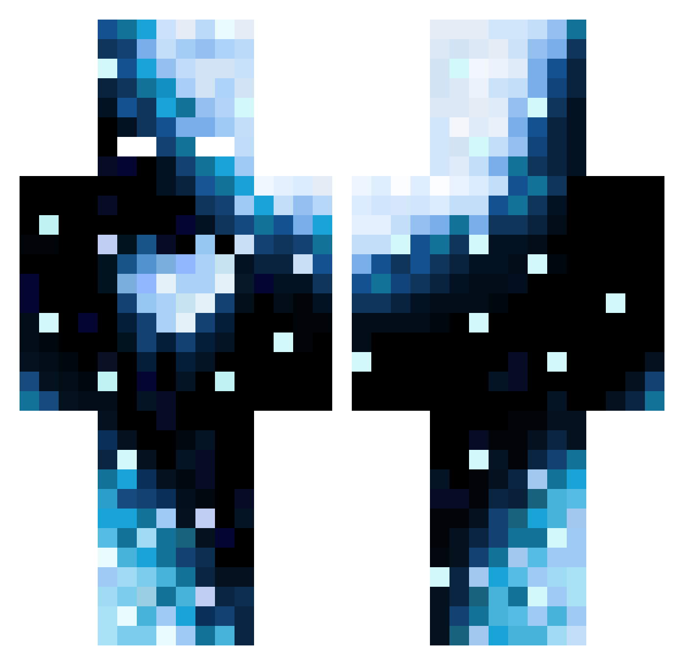 IHeistI Minecraft skin, front and back view