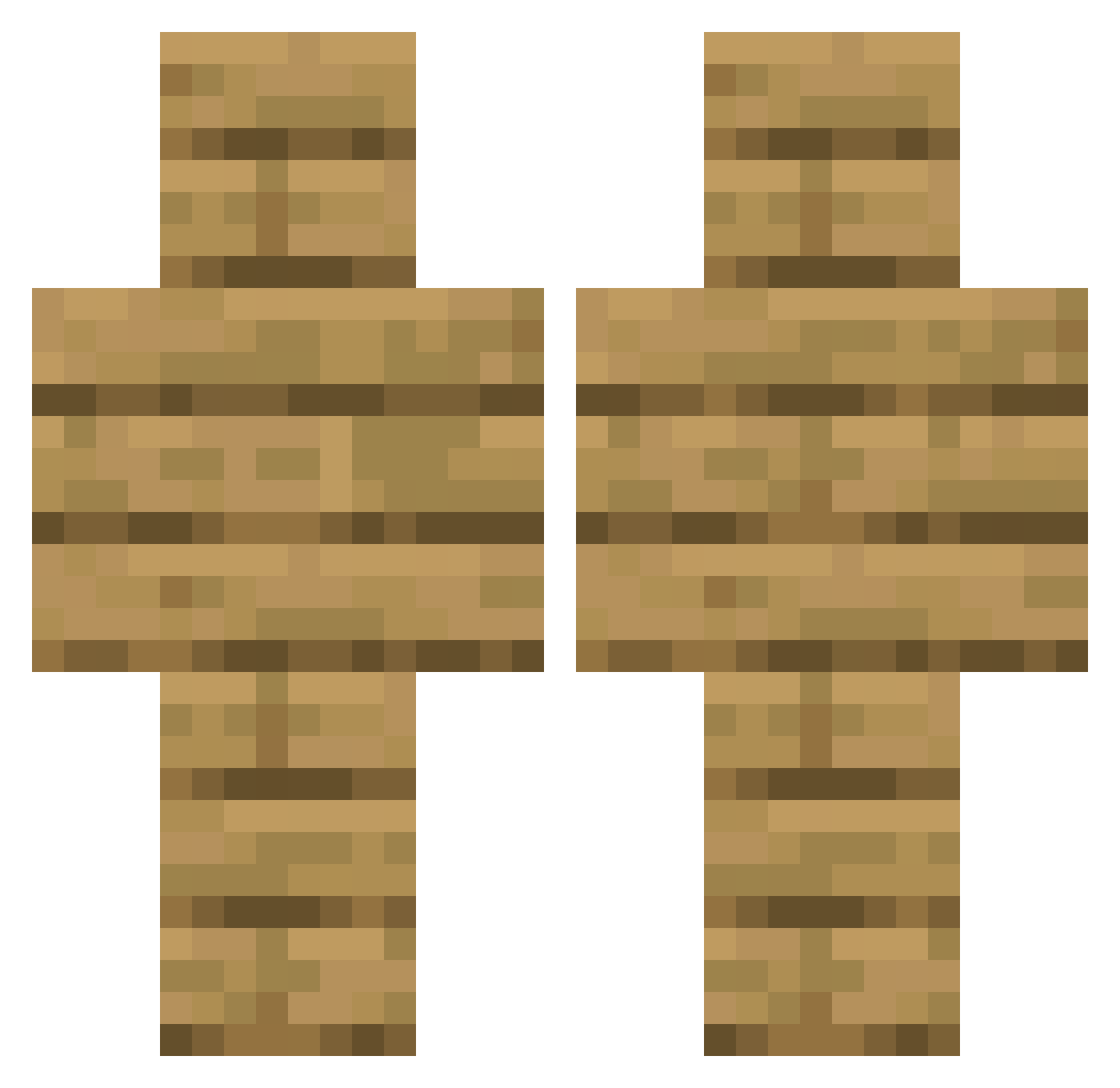 TheAmazingHi Minecraft skin, front and back view