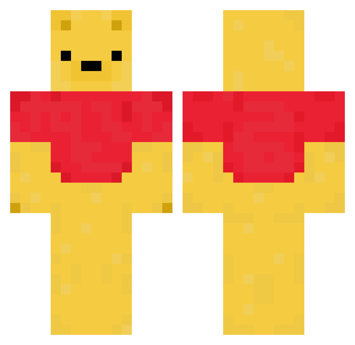 cowtail_ Minecraft skin, front and back view