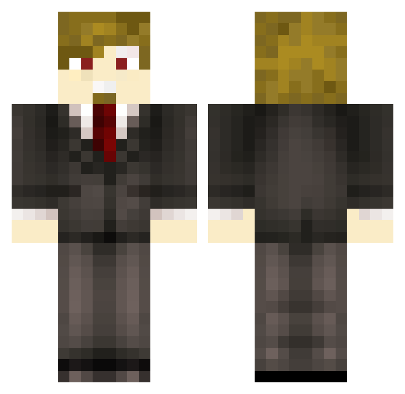 Trixxie20 Minecraft skin, front and back view