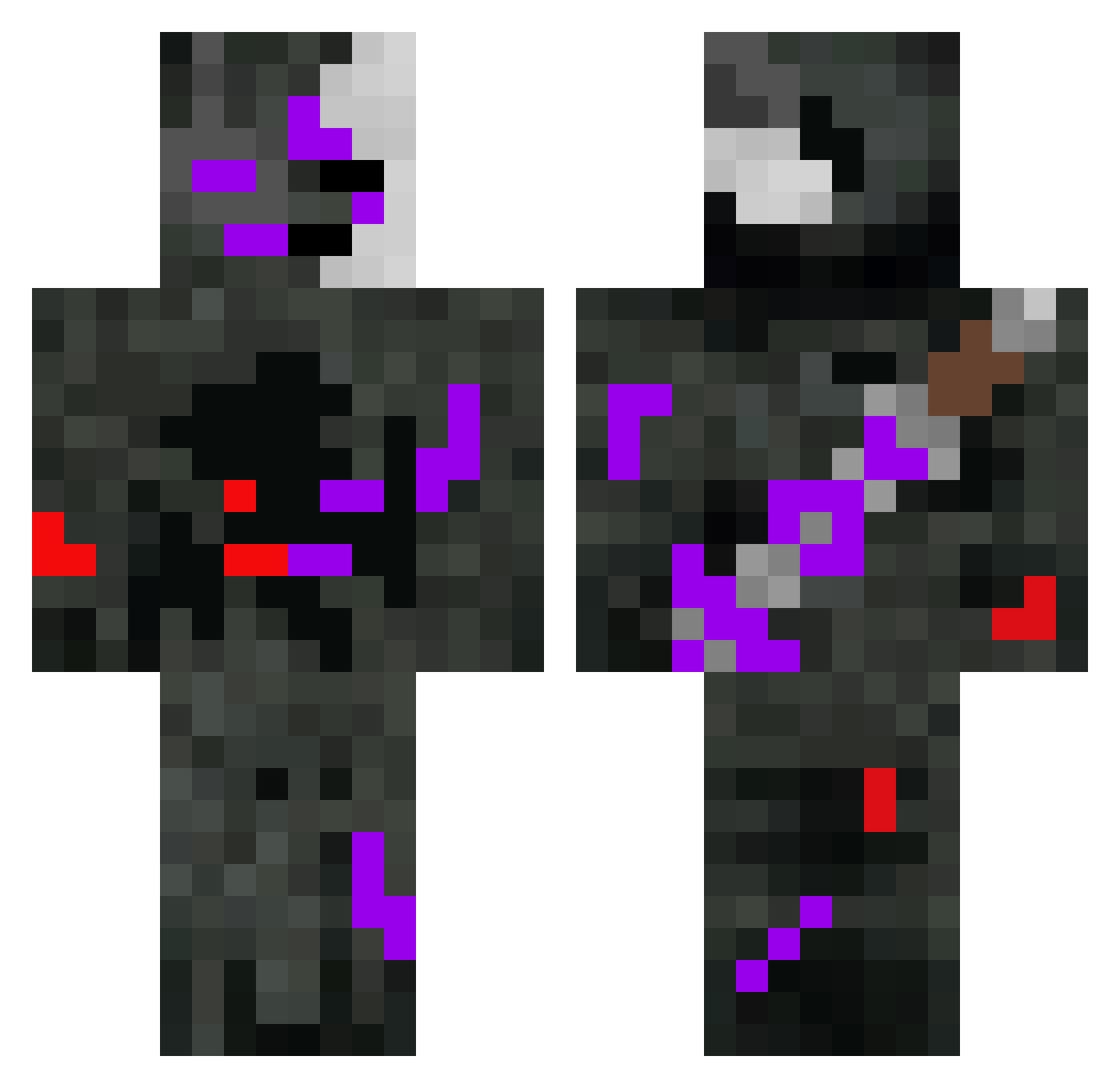 m1ke2137 Minecraft skin, front and back view