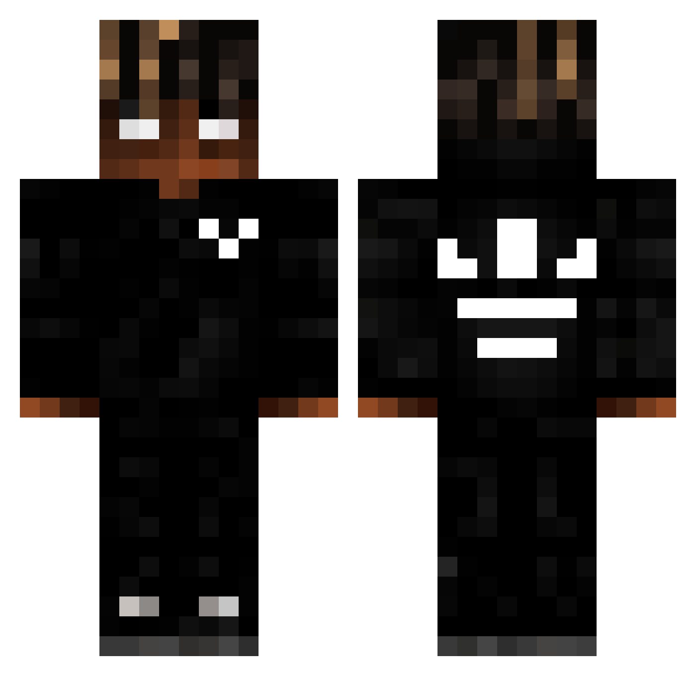 Astrox031 Minecraft skin, front and back view