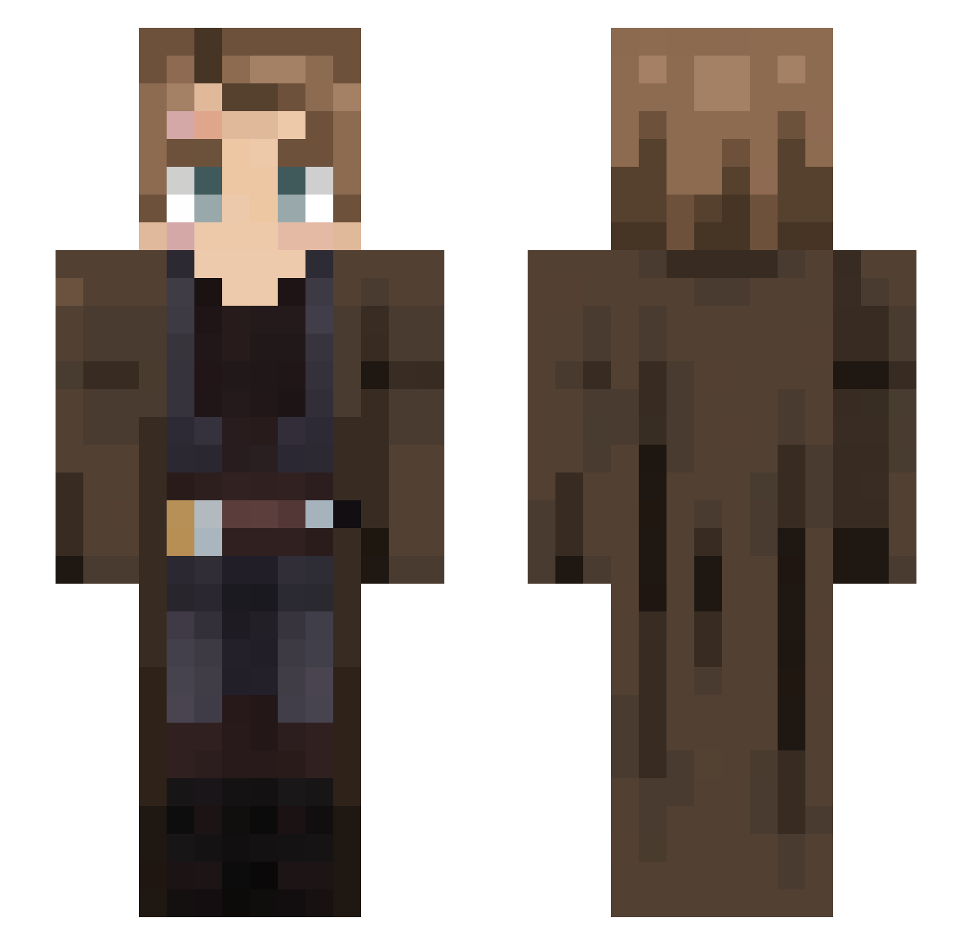 RadialAlloy2519 Minecraft skin, front and back view