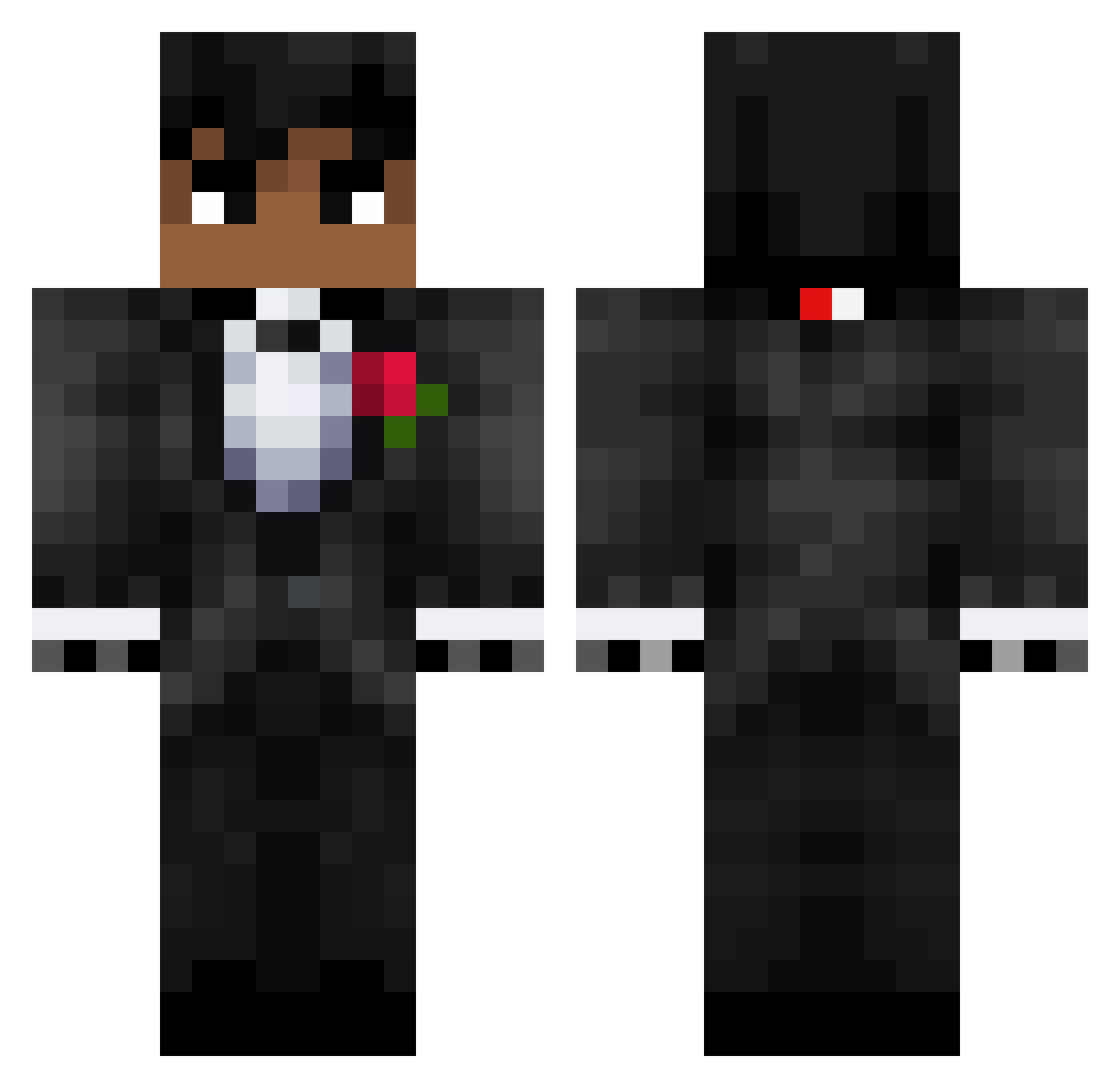 ChaiCheng Minecraft skin, front and back view