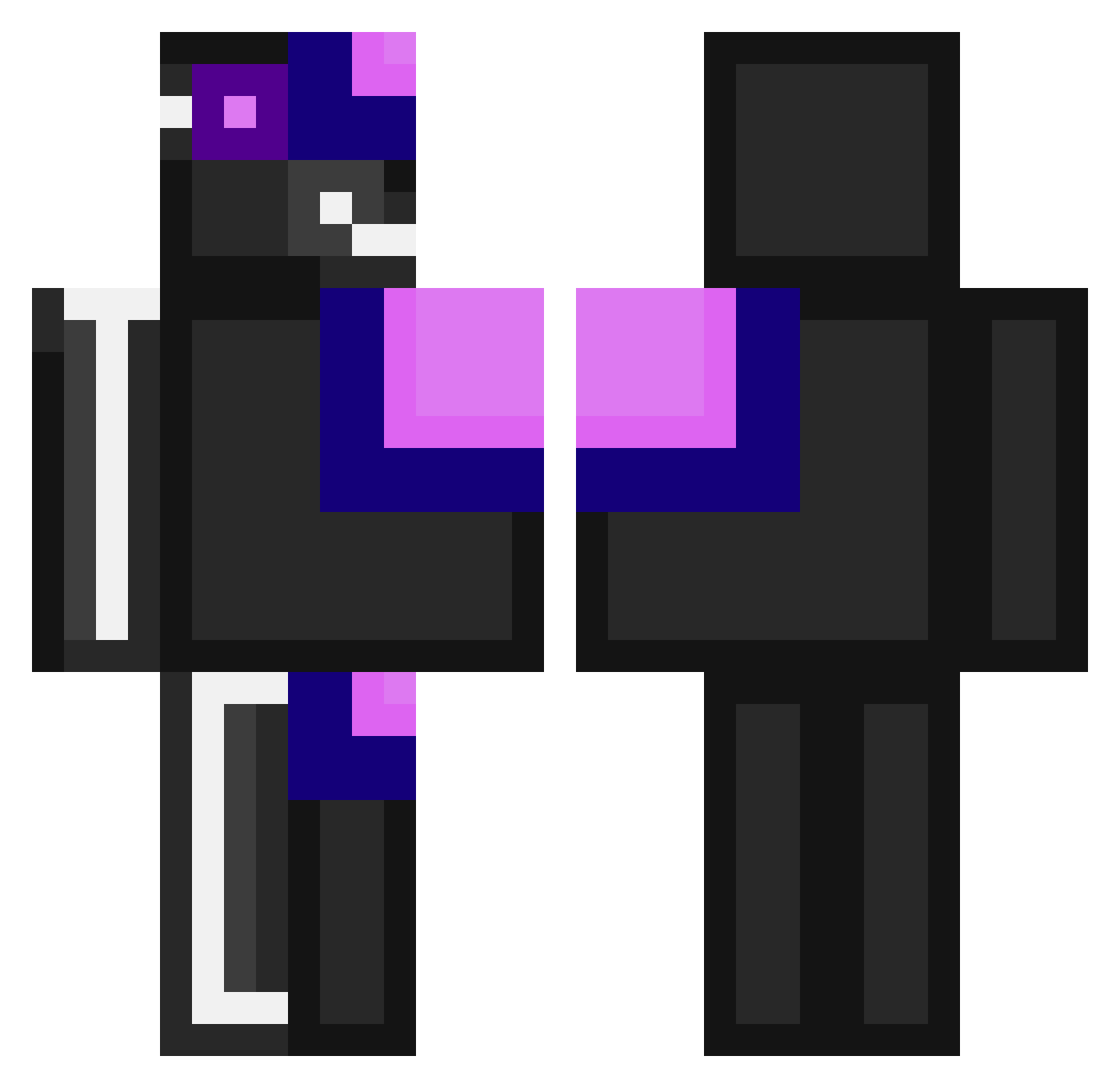 ToadChips Minecraft skin, front and back view