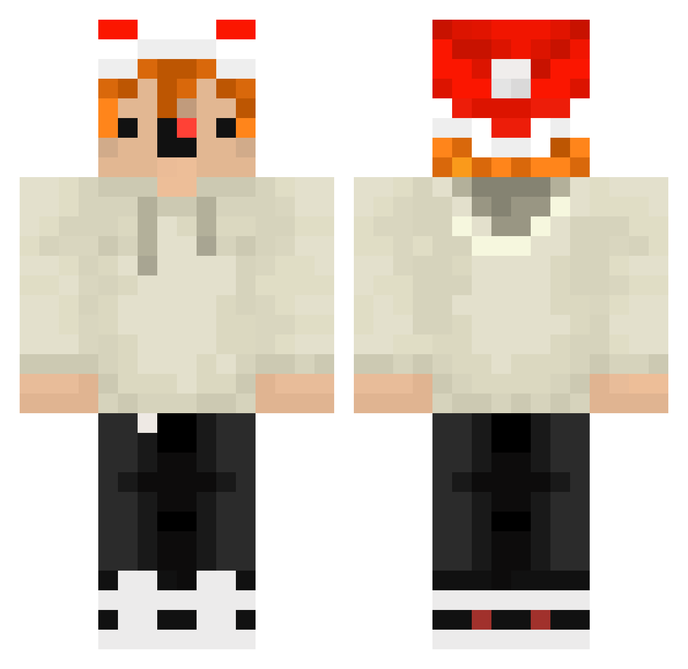 MattTheTryhard Minecraft skin, front and back view