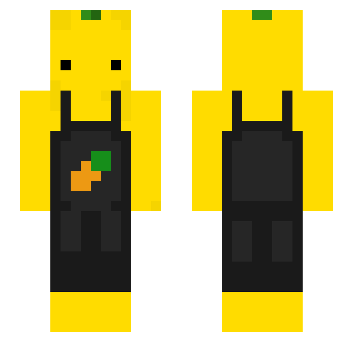 _D33G_ Minecraft skin, front and back view