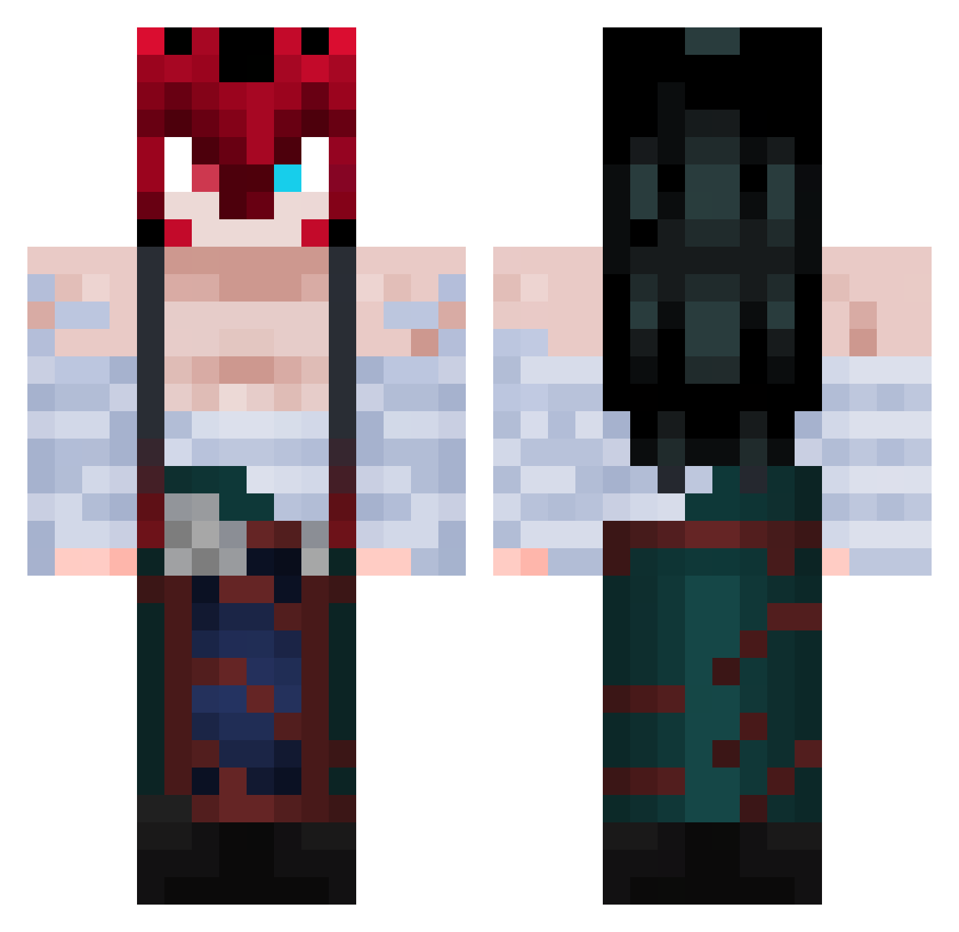 swatelite69 Minecraft skin, front and back view