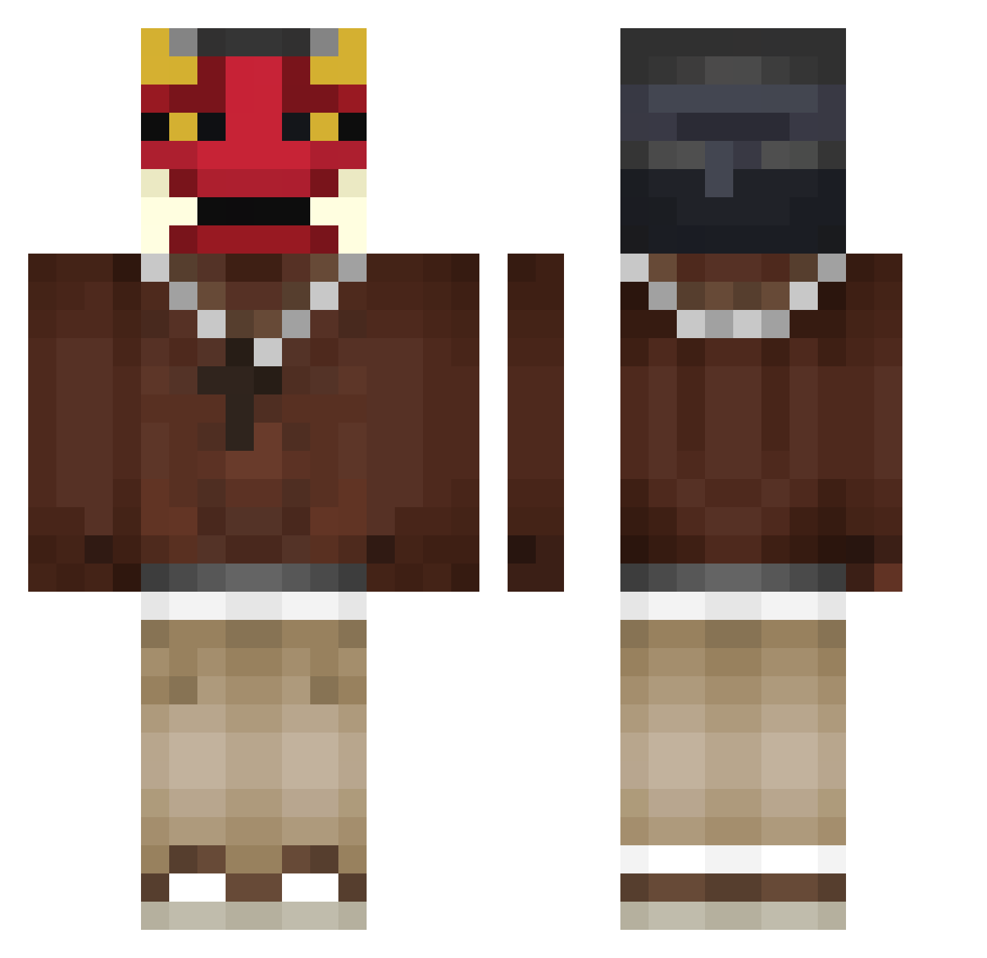 Daanieel_ Minecraft skin, front and back view