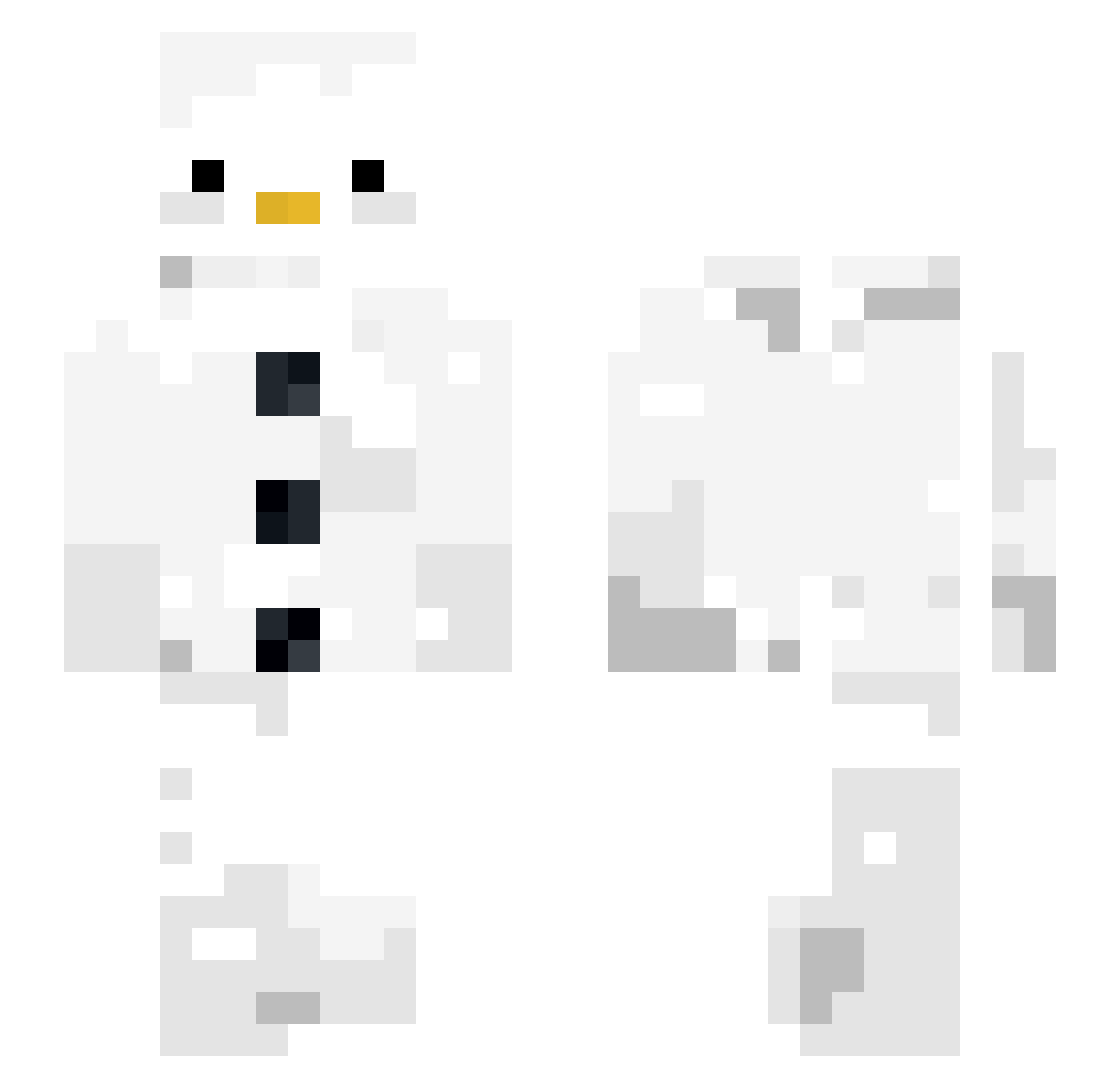 DAMAURI Minecraft skin, front and back view