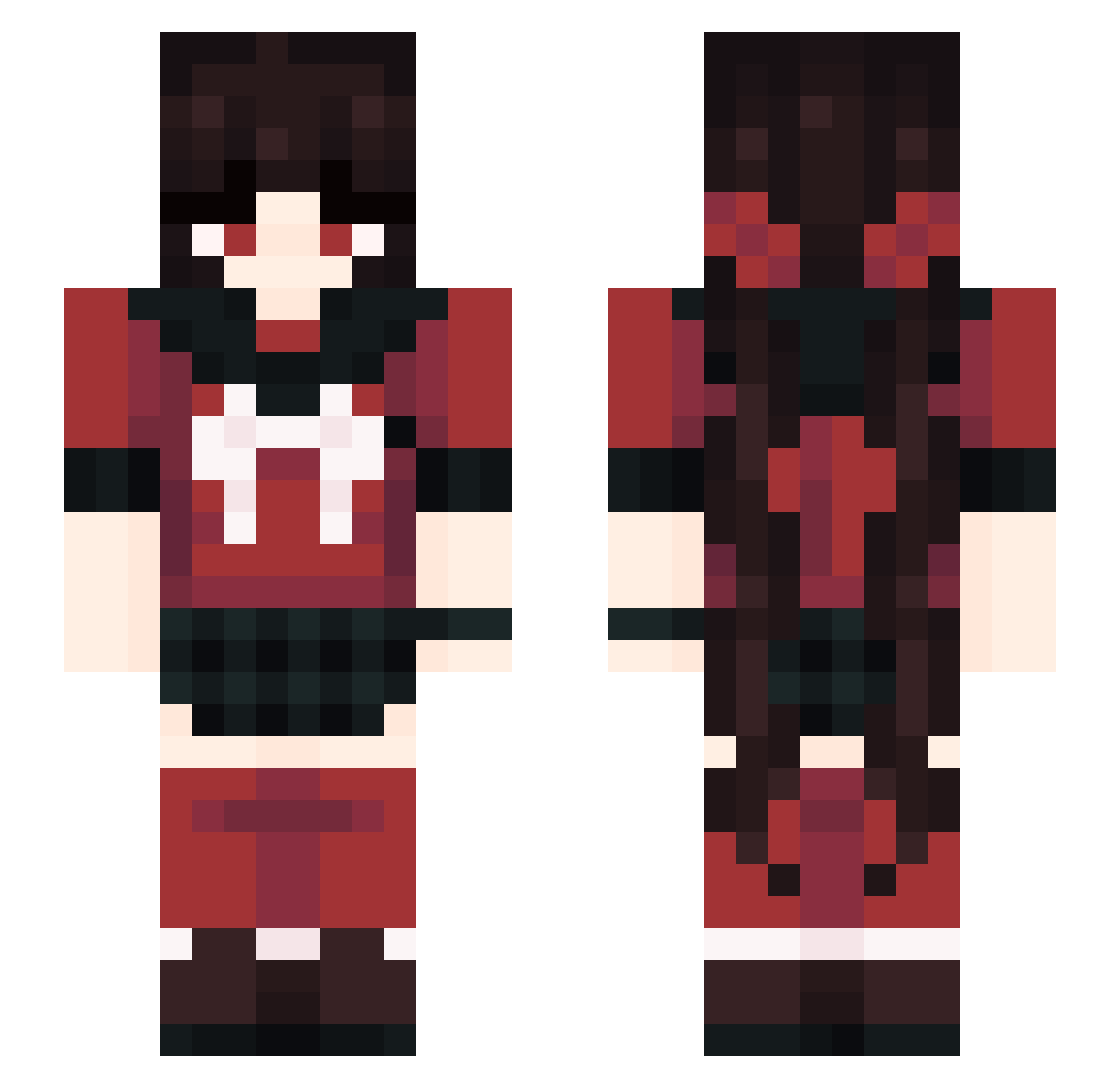 Ummii__ Minecraft skin, front and back view