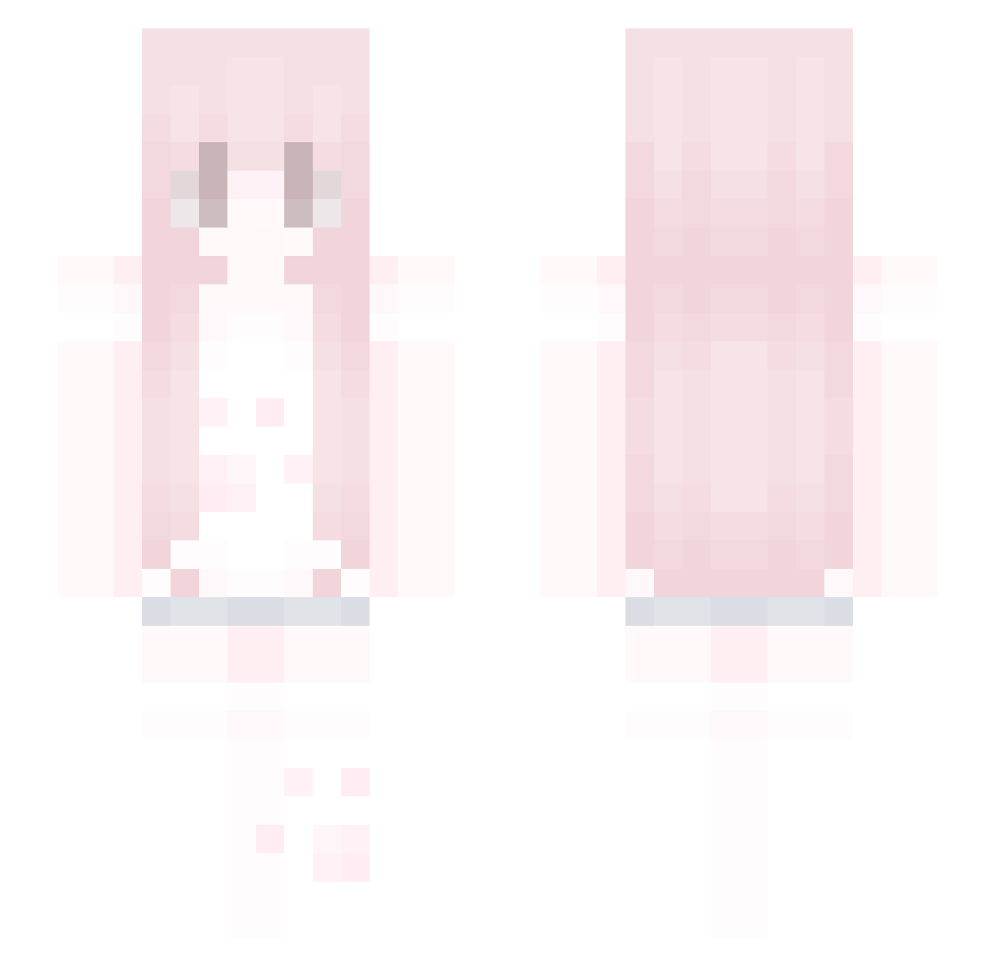 LoveFeels Minecraft skin, front and back view