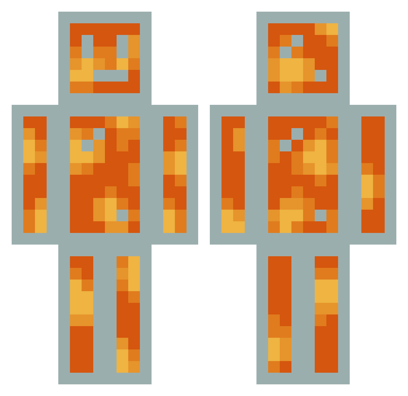 tillogtillog Minecraft skin, front and back view