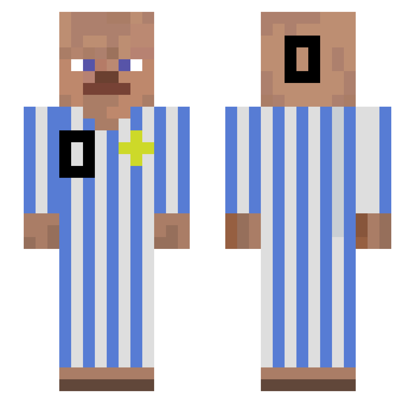 DoutorChoco2 Minecraft skin, front and back view