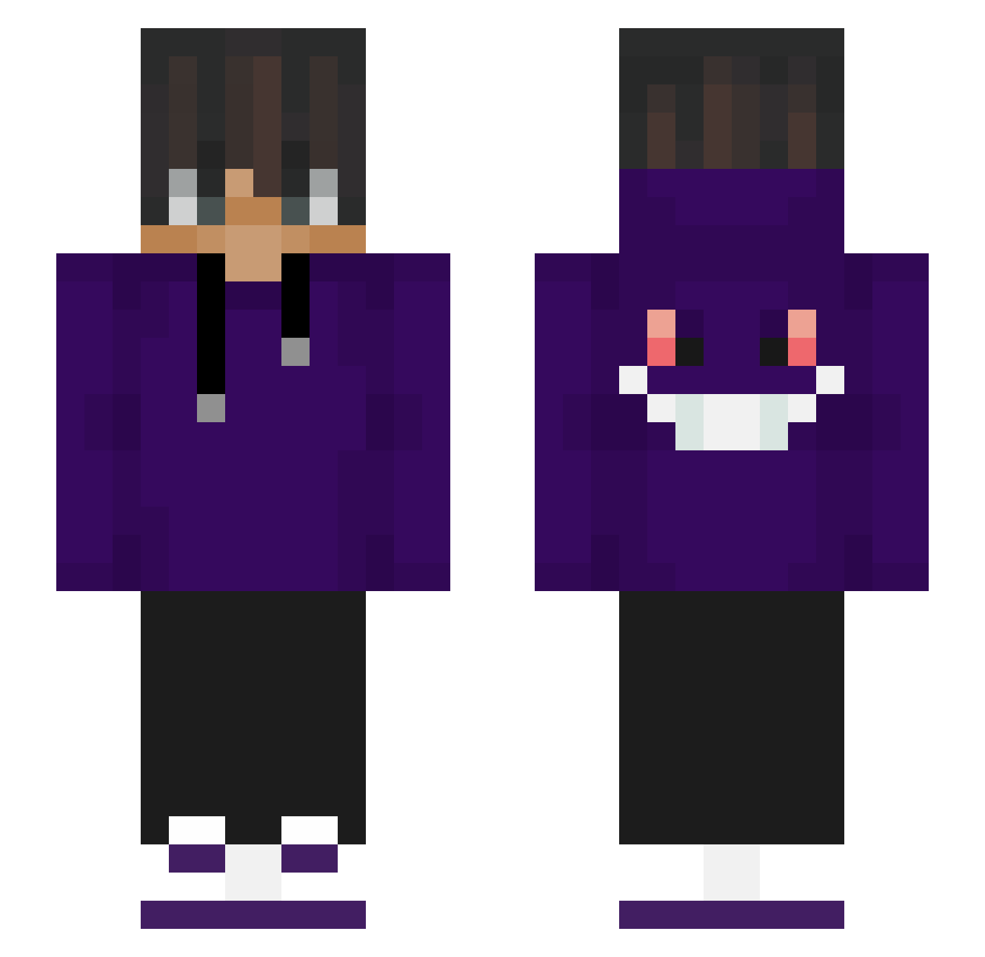 shurf Minecraft skin, front and back view