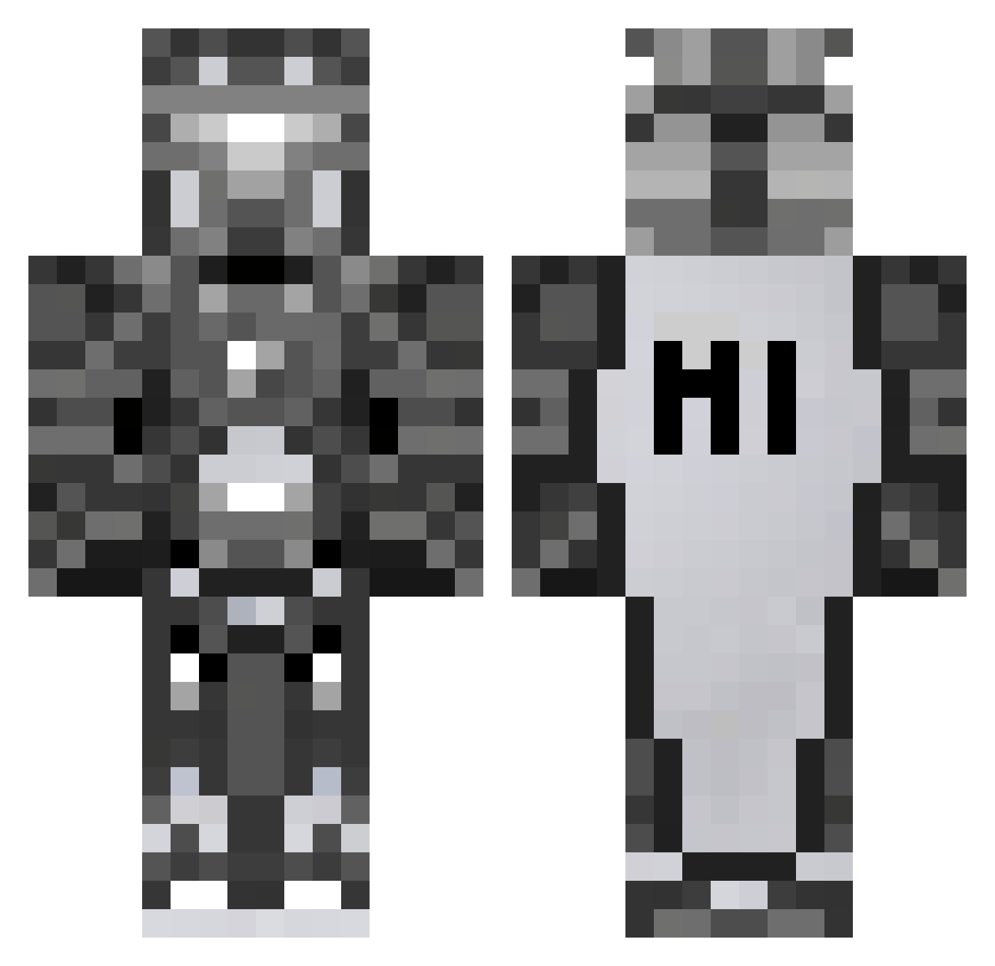 Kei_Nagai Minecraft skin, front and back view