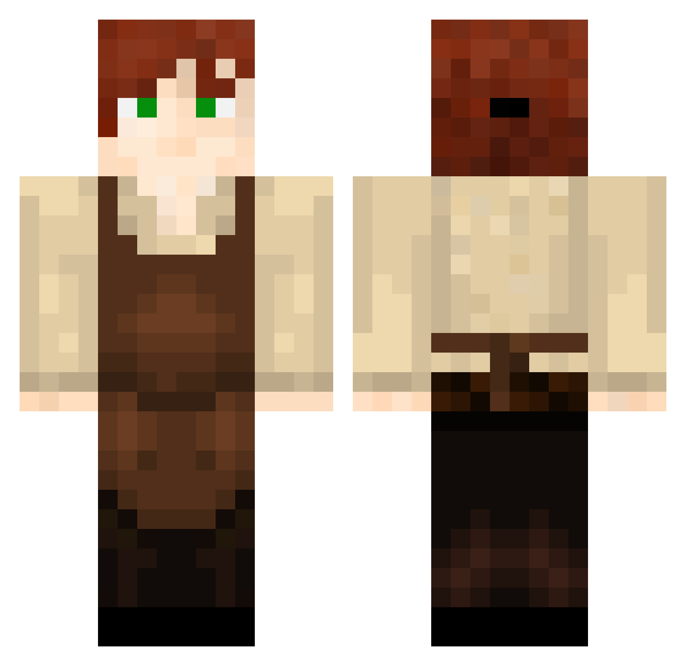 can_kartal2003 Minecraft skin, front and back view