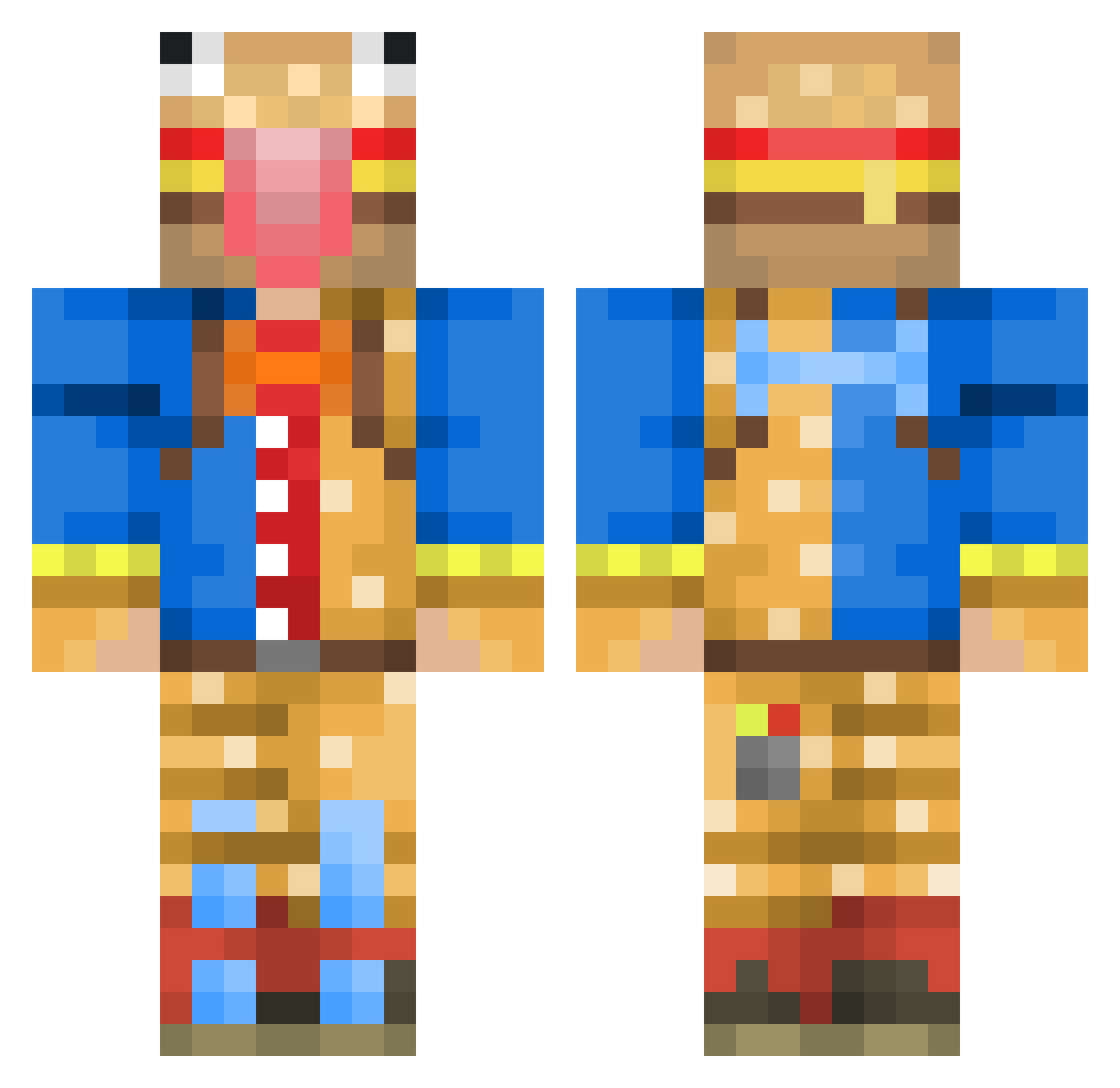 fortniteboy2015 Minecraft skin, front and back view