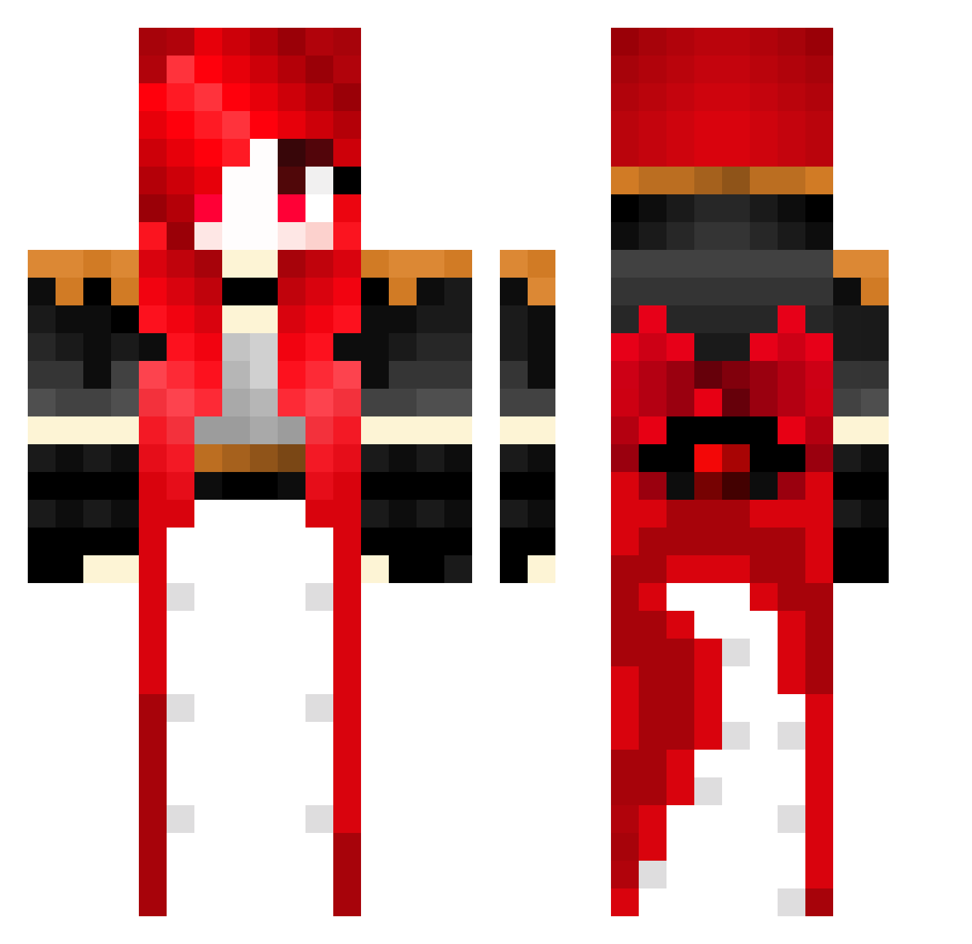 Sinister_S0up Minecraft skin, front and back view