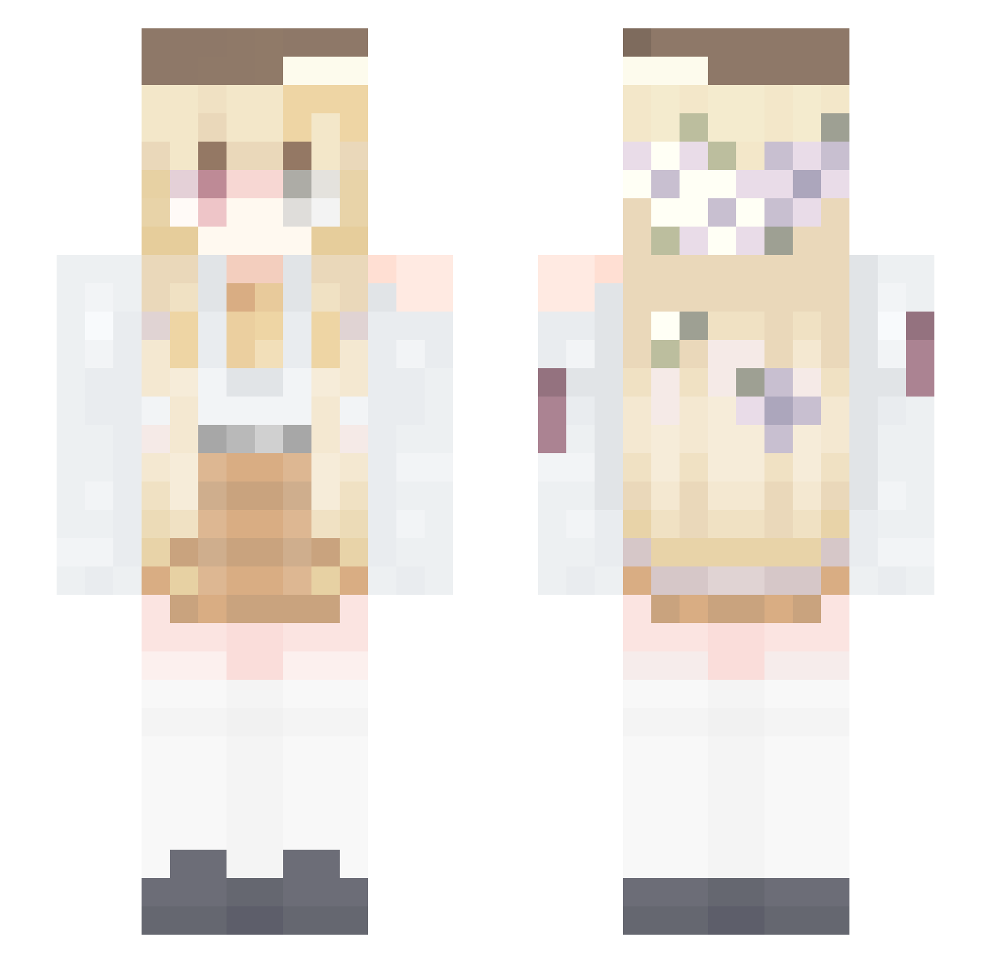 luwalhwa Minecraft skin, front and back view