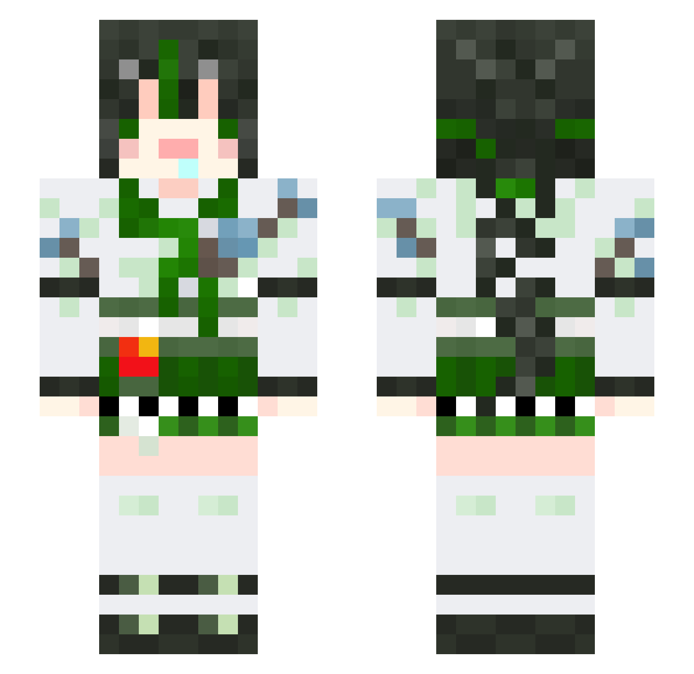 akong_ll Minecraft skin, front and back view