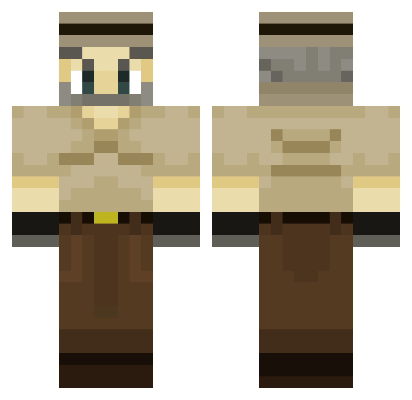 dragonzlayer509 Minecraft skin, front and back view