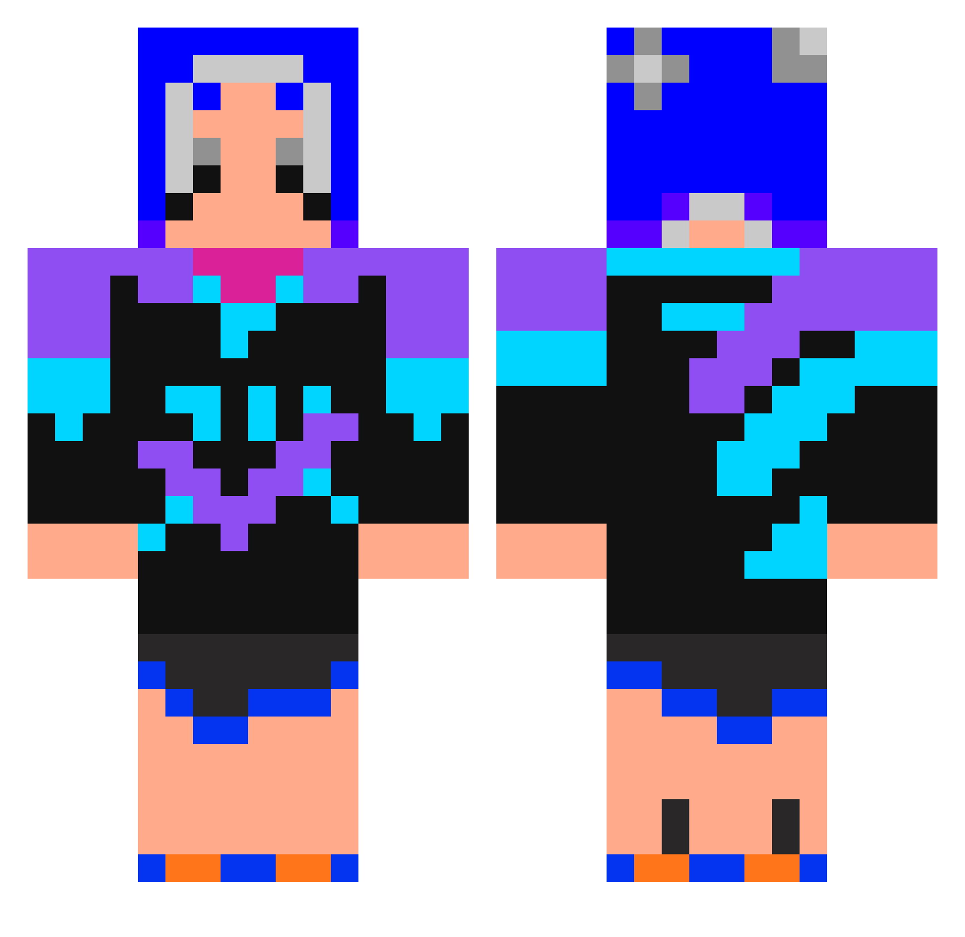 choy_bb_un Minecraft skin, front and back view