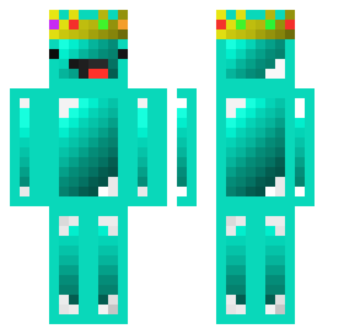 young1x_x Minecraft skin, front and back view