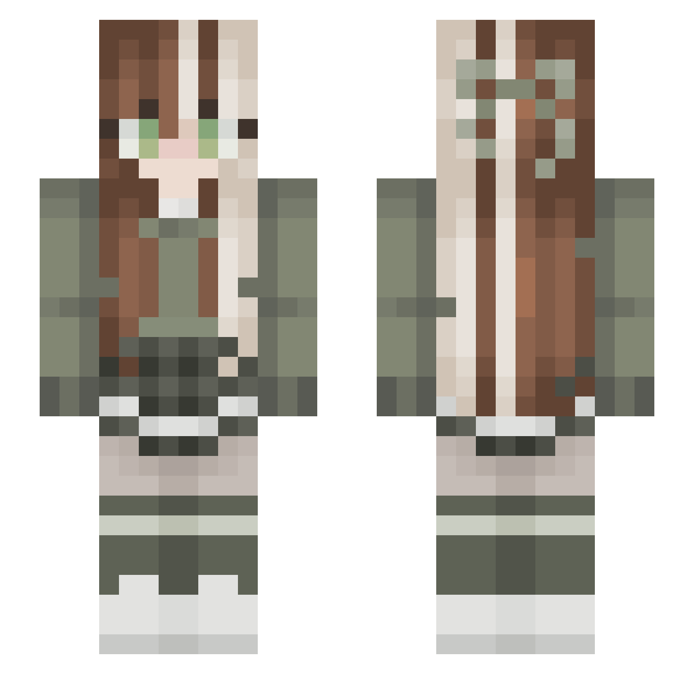 originalashcakes Minecraft skin, front and back view
