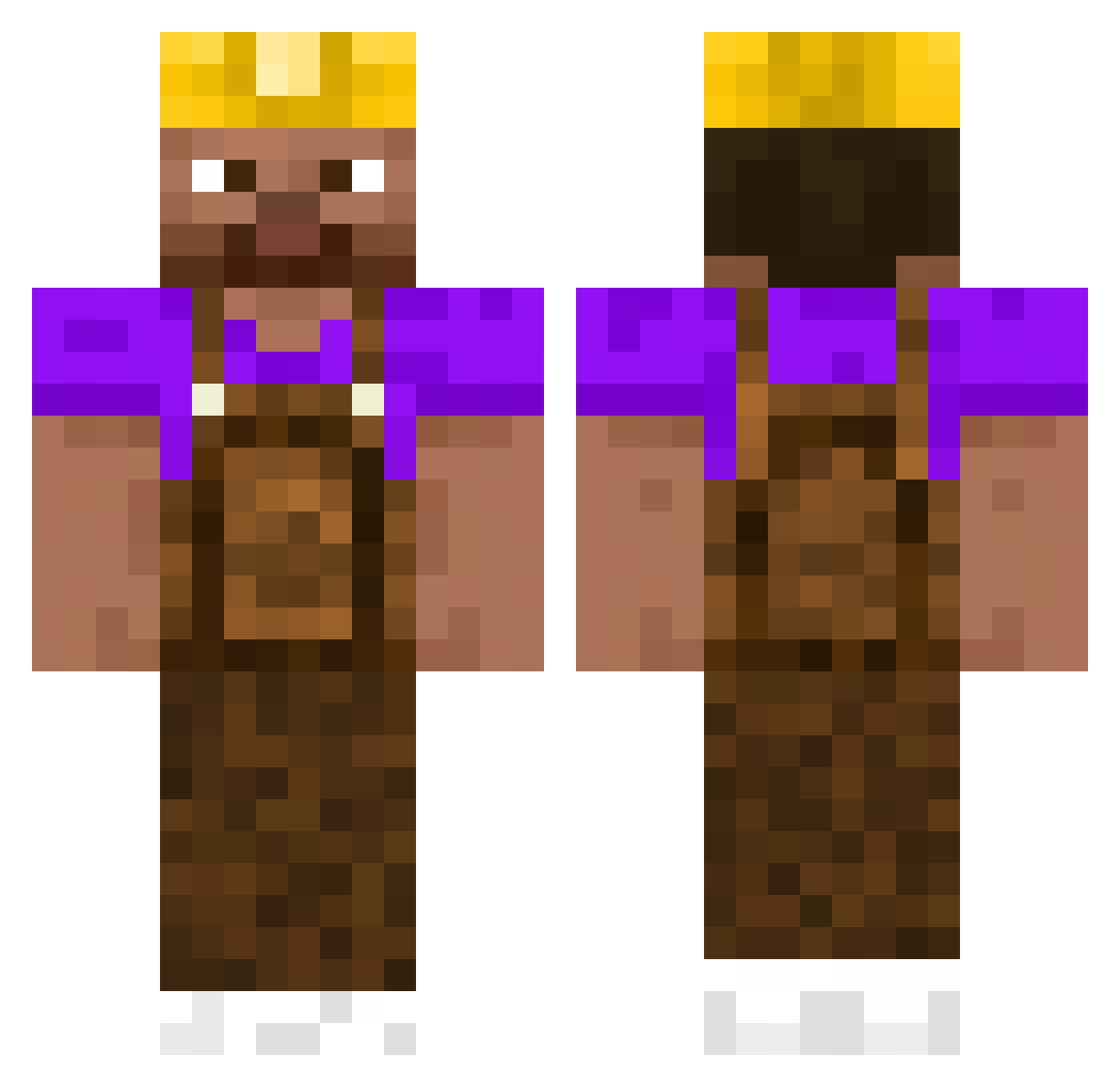 jasny77 Minecraft skin, front and back view