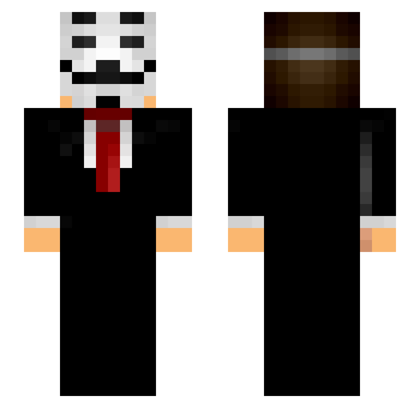 grhgrh2 Minecraft skin, front and back view