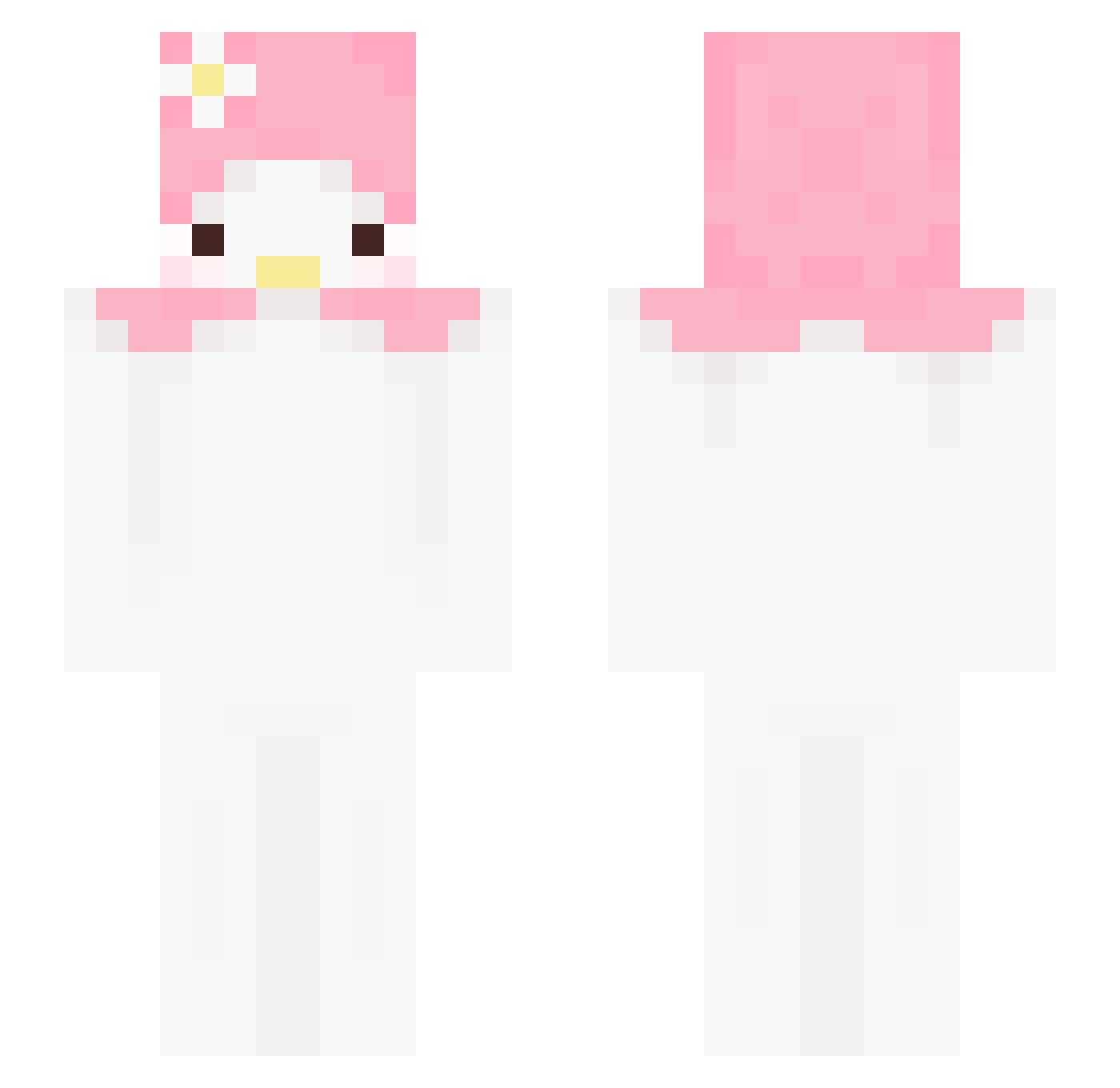vallecula Minecraft skin, front and back view