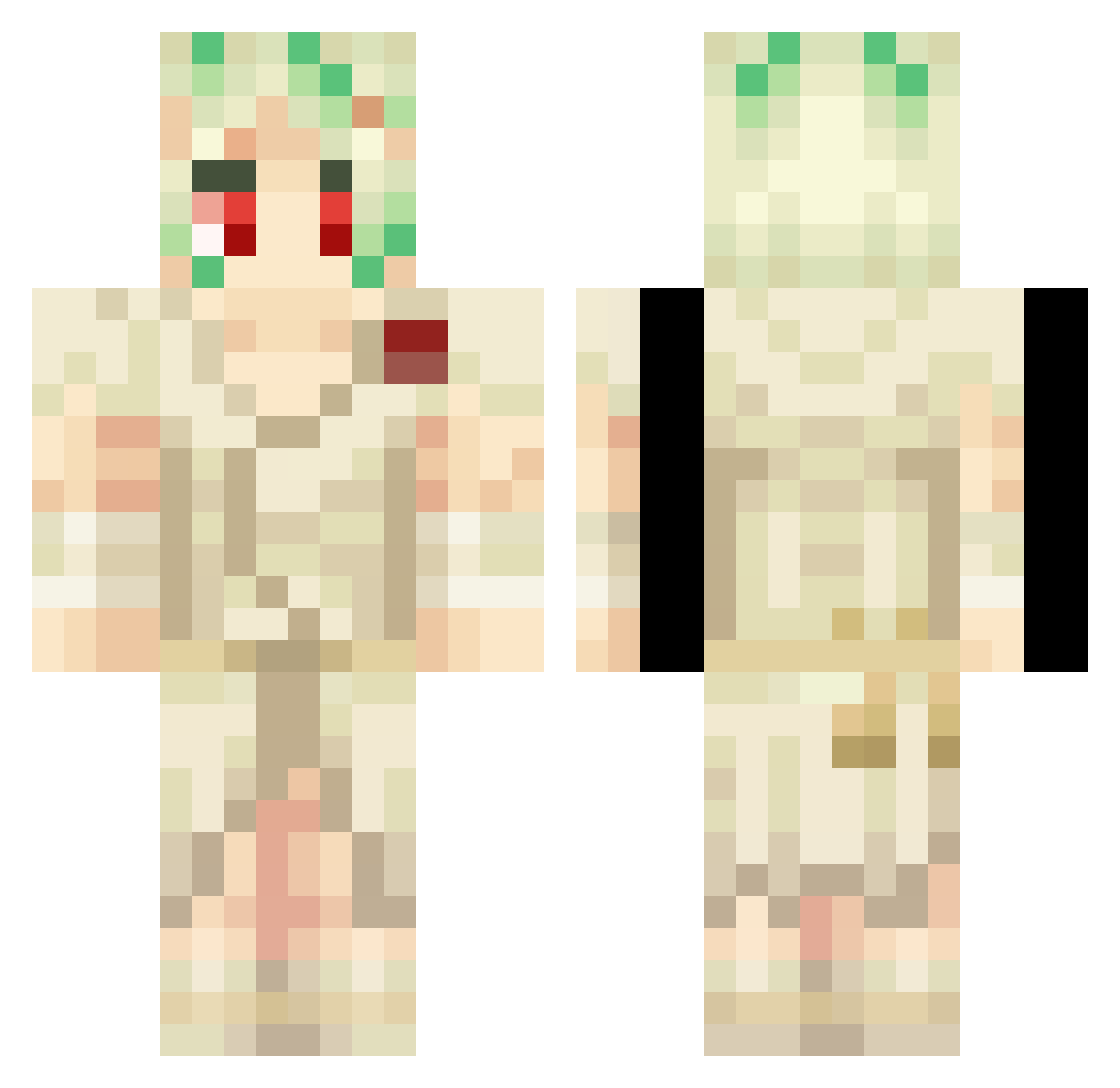 Gcorrea05 Minecraft skin, front and back view