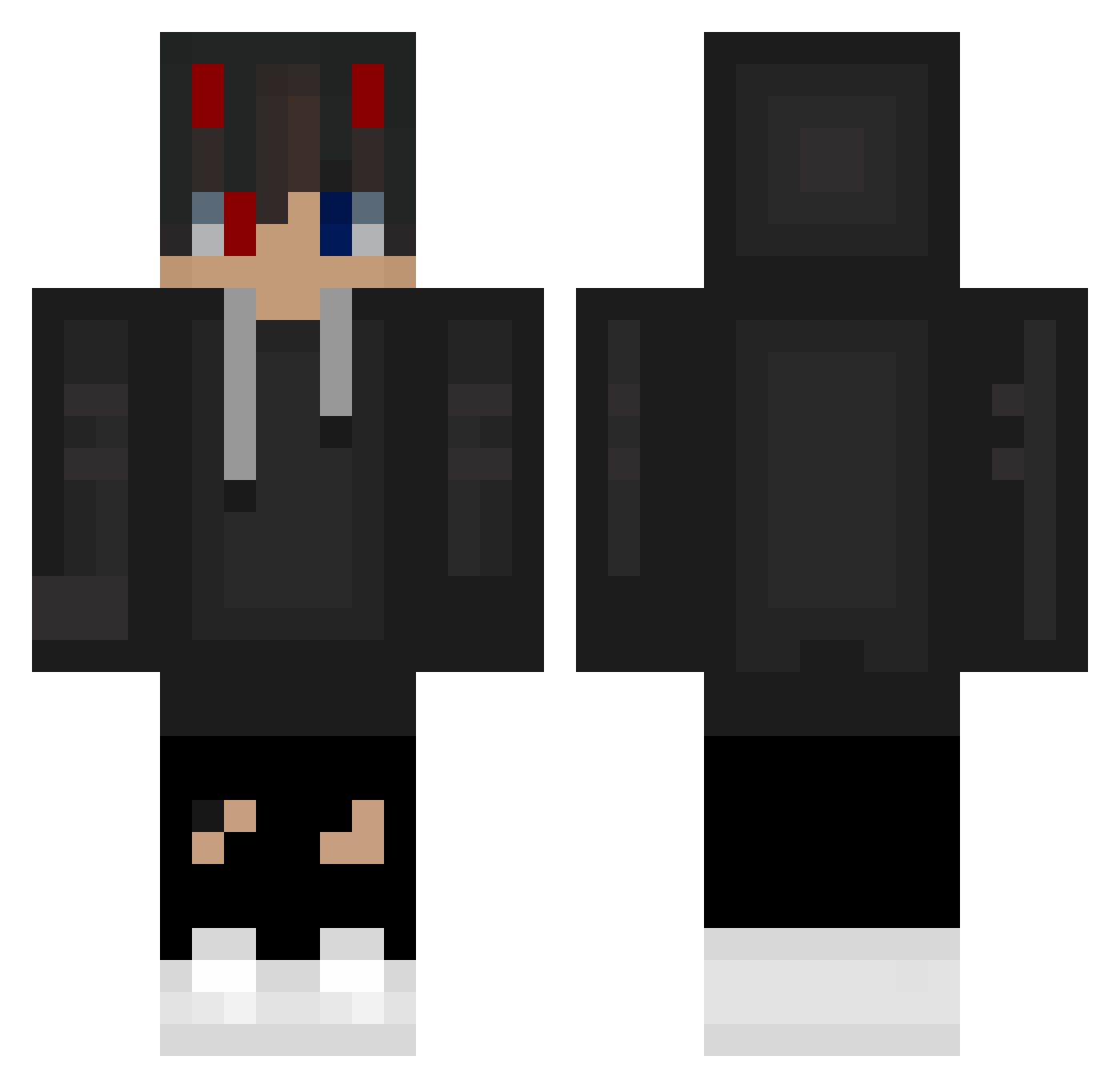 wuzhihao746 Minecraft skin, front and back view