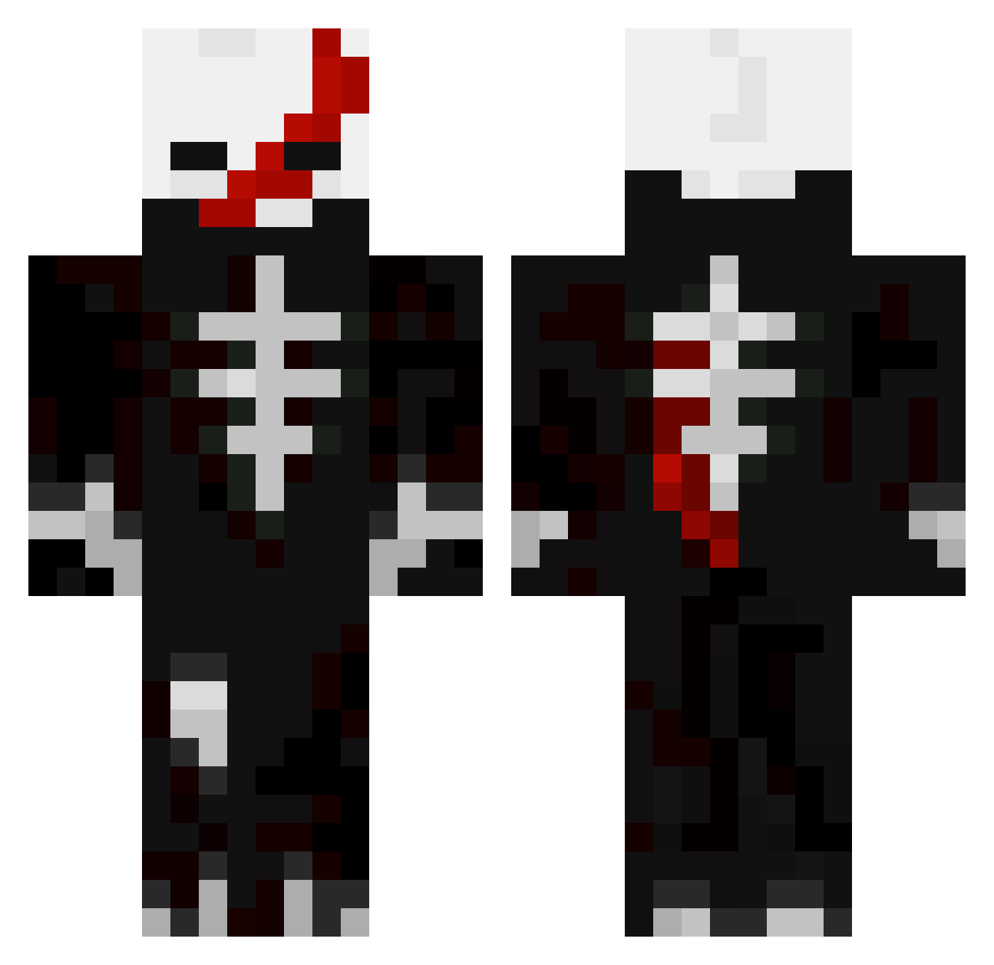 mefedronchk Minecraft skin, front and back view