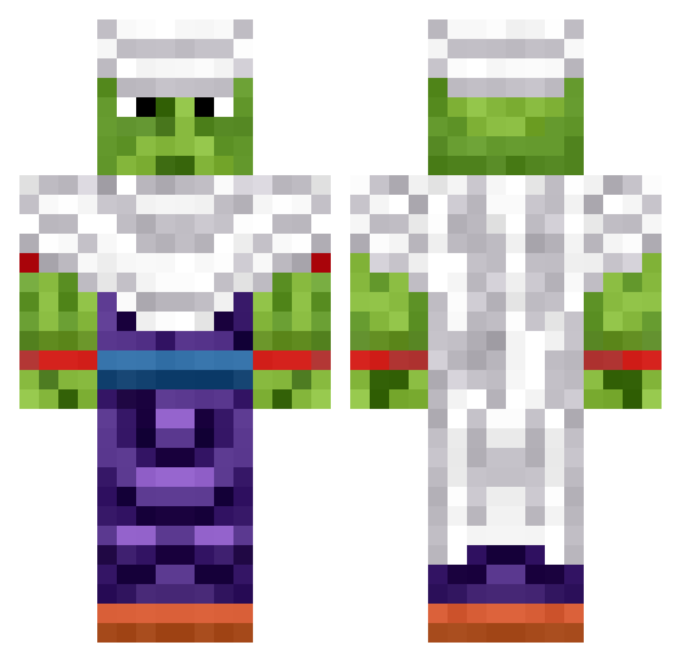 _kubomi_ Minecraft skin, front and back view