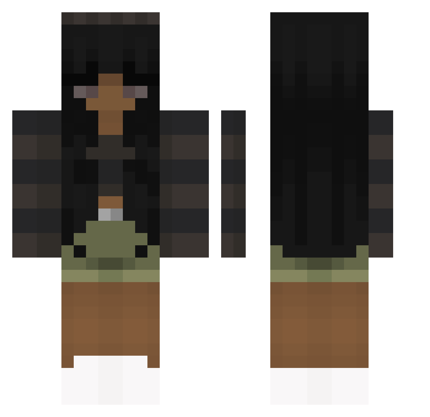Zuzuiaa_1 Minecraft skin, front and back view